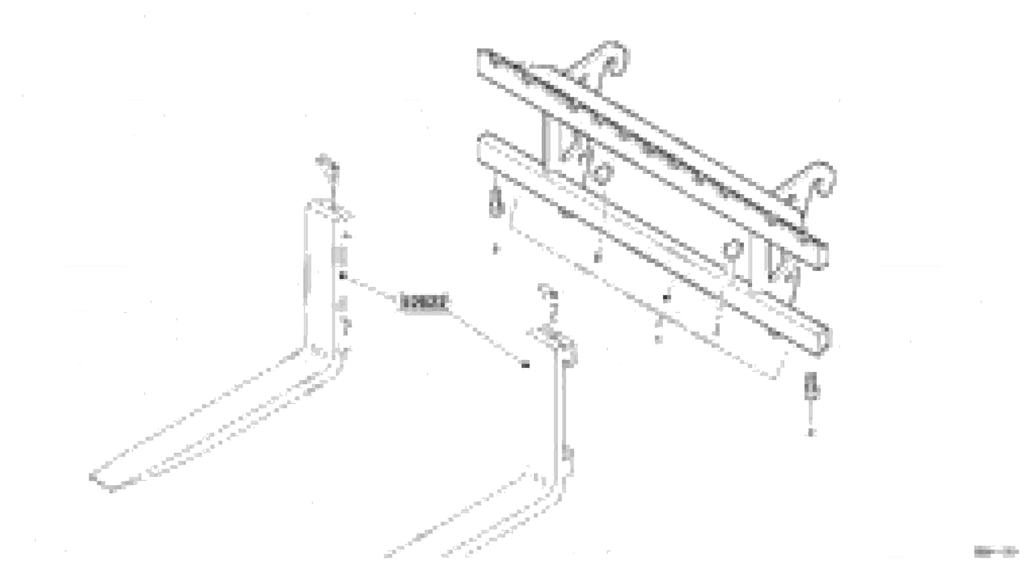 Схема запчастей Volvo L30 - 22516 Fork lift attachment support L30 TYPE 180, 181 SER NO - 2200