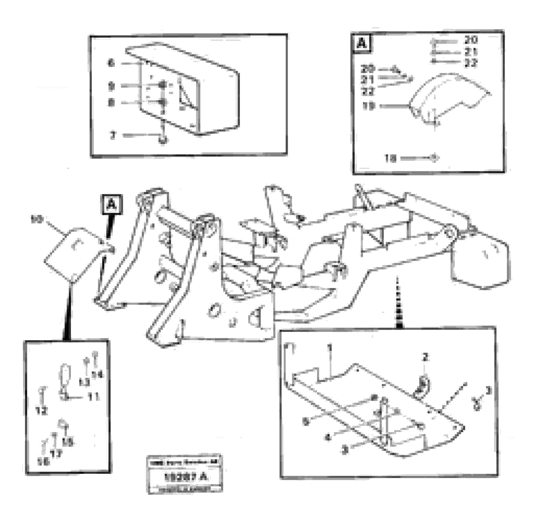 Схема запчастей Volvo L30 - 27900 Protecting plates L30 L30