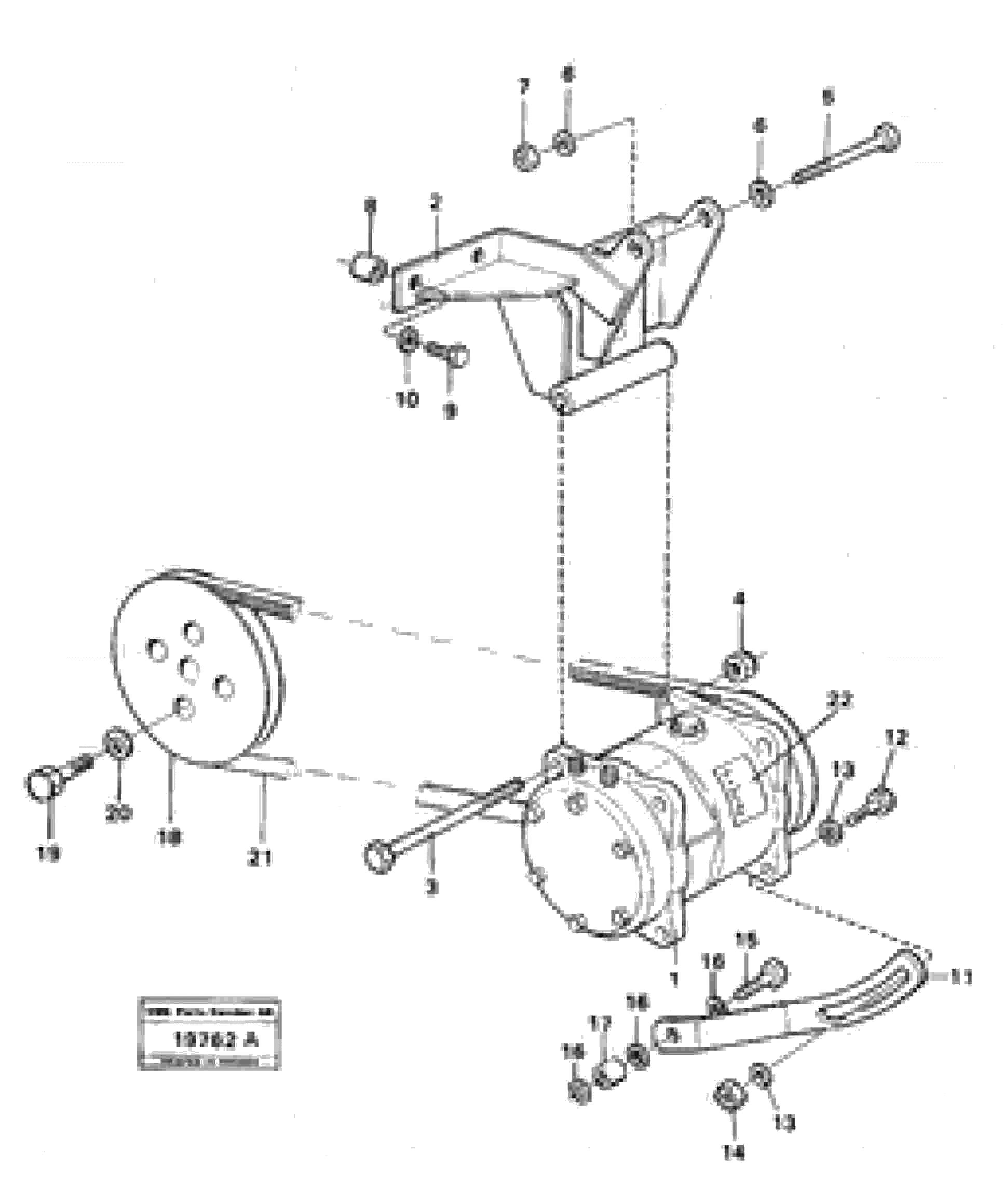 Схема запчастей Volvo L30 - 20266 Air-compressor with fitting parts L30 L30