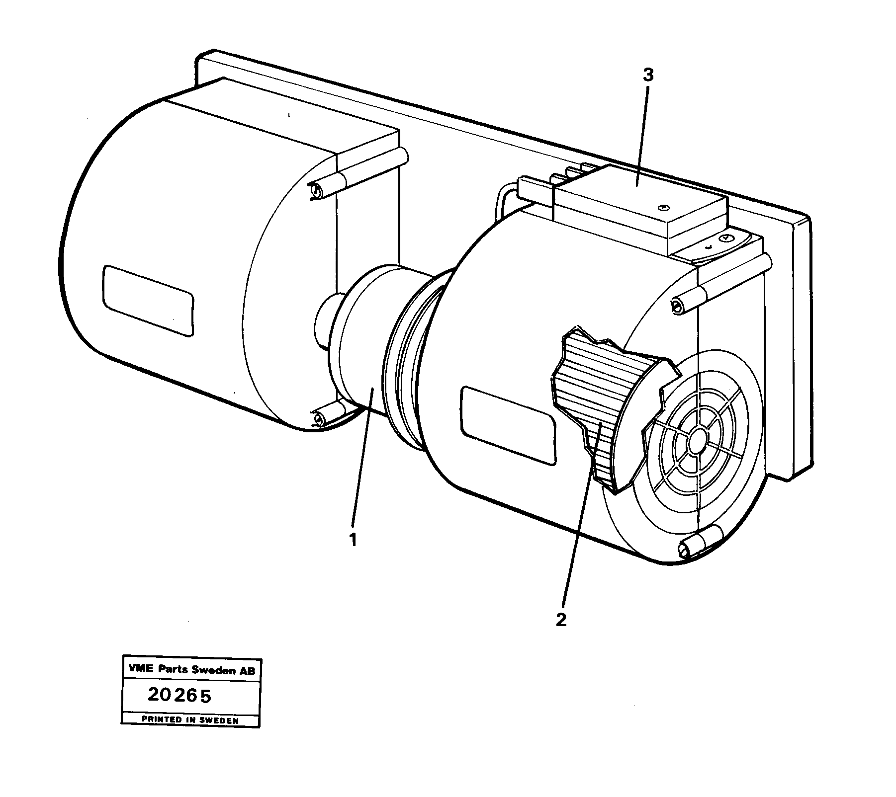 Схема запчастей Volvo L30 - 28103 Fan L30 L30