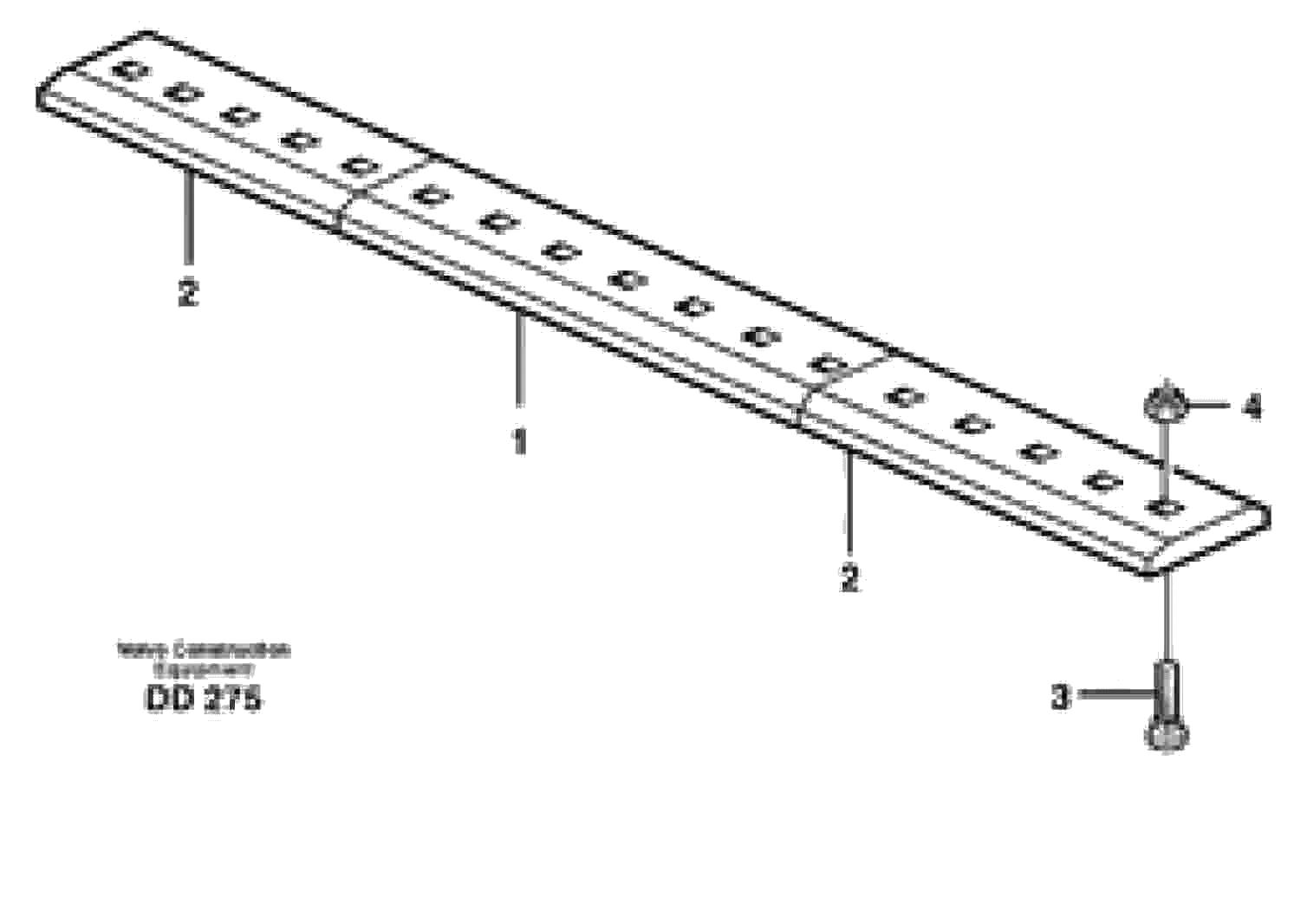 Схема запчастей Volvo L30 - 76102 Bolt on edge ATTACHMENTS ATTACHMENTS WHEEL LOADERS GEN. - C