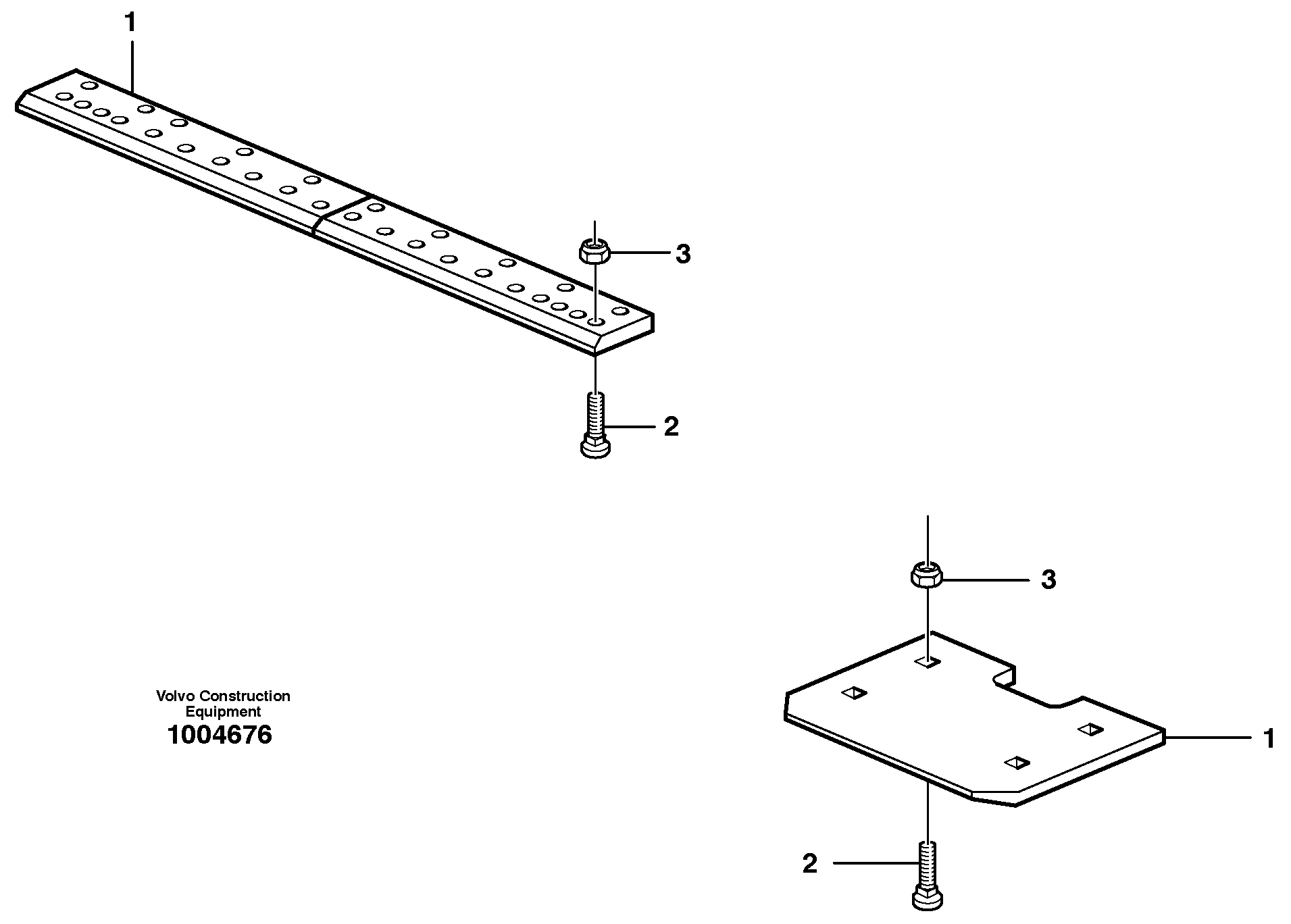 Схема запчастей Volvo L30 - 39377 Bolt-on edge, rubber ATTACHMENTS ATTACHMENTS BUCKETS