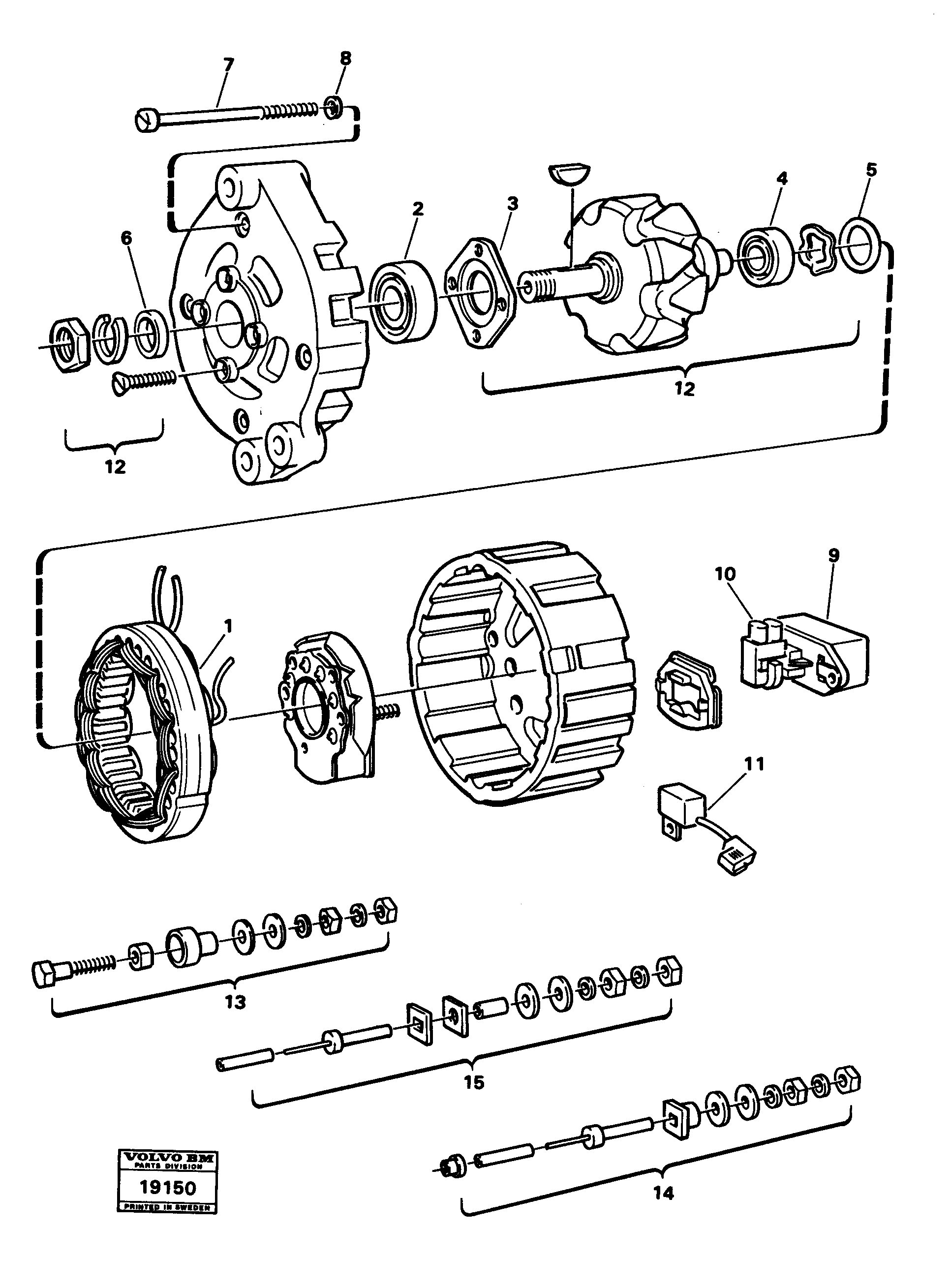 Схема запчастей Volvo L30 - 20994 Alternator L30 L30