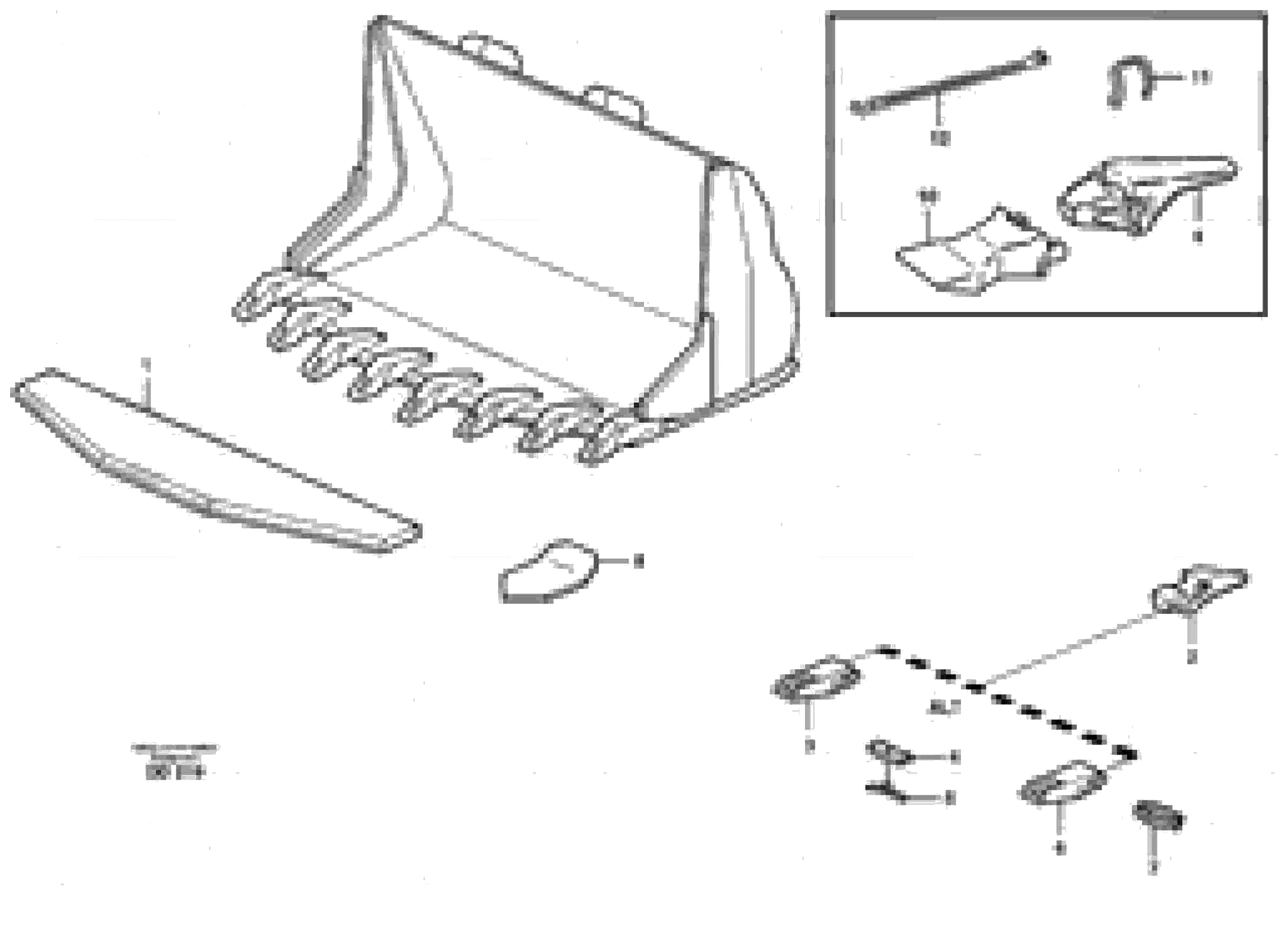 Схема запчастей Volvo L30B - 27730 Bucket, truncated vec lip with teeth ATTACHMENTS ATTACHMENTS BUCKETS