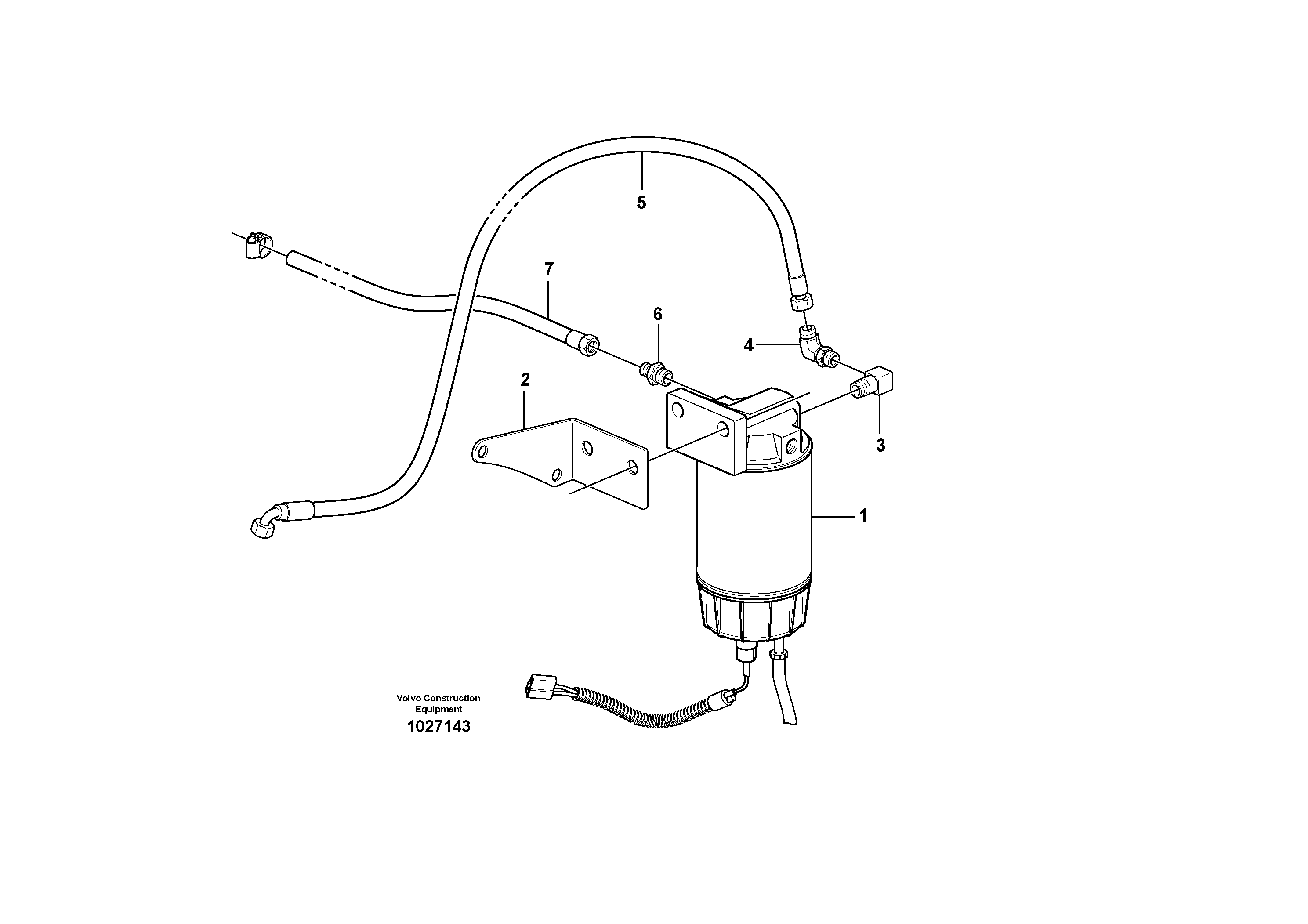 Схема запчастей Volvo L30B - 9999 Fuel heater L30B TYPE 182, 183, 185 SER NO 3000 -