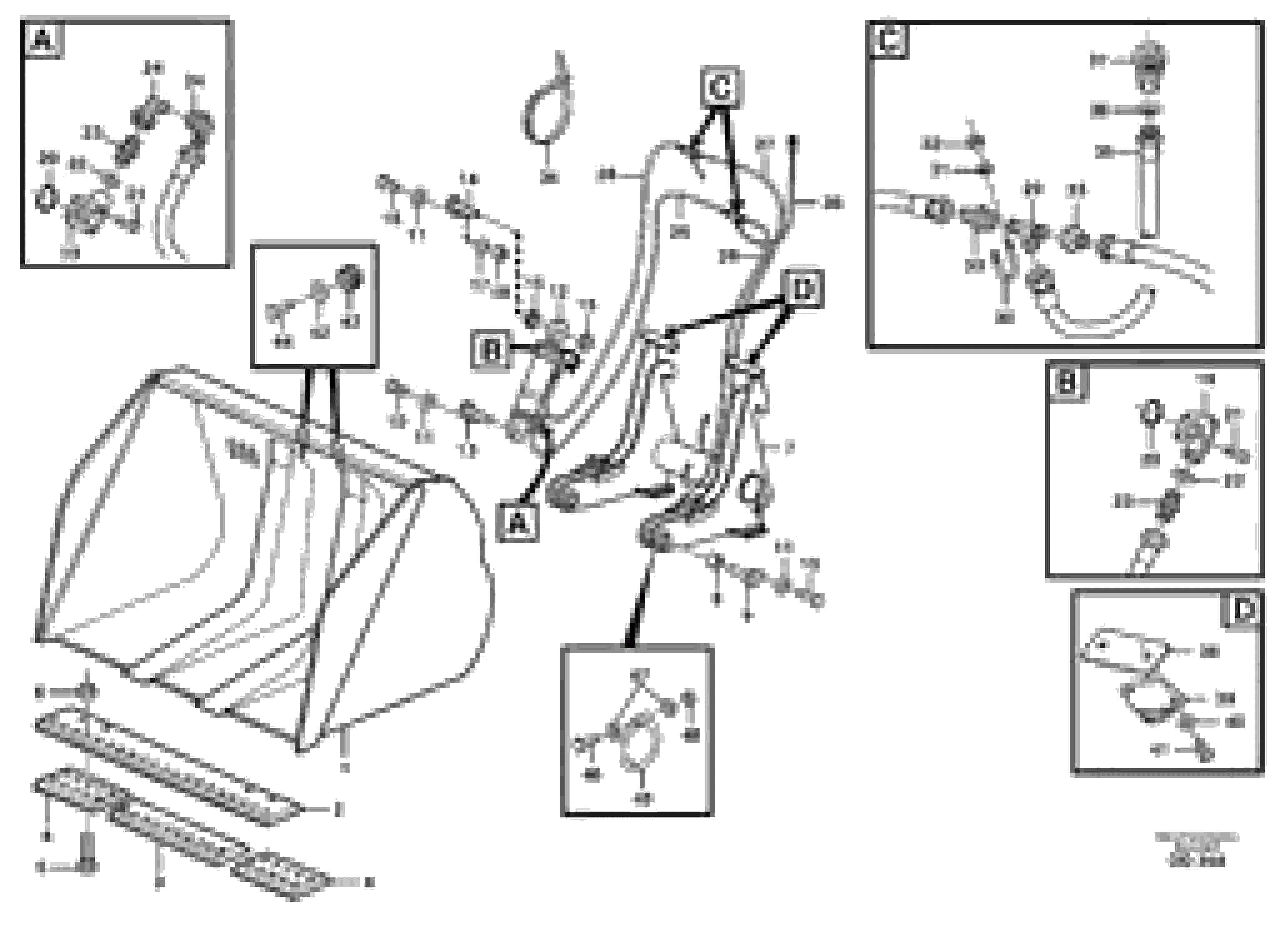 Схема запчастей Volvo L30B - 26493 High-tipping bucket ATTACHMENTS ATTACHMENTS BUCKETS