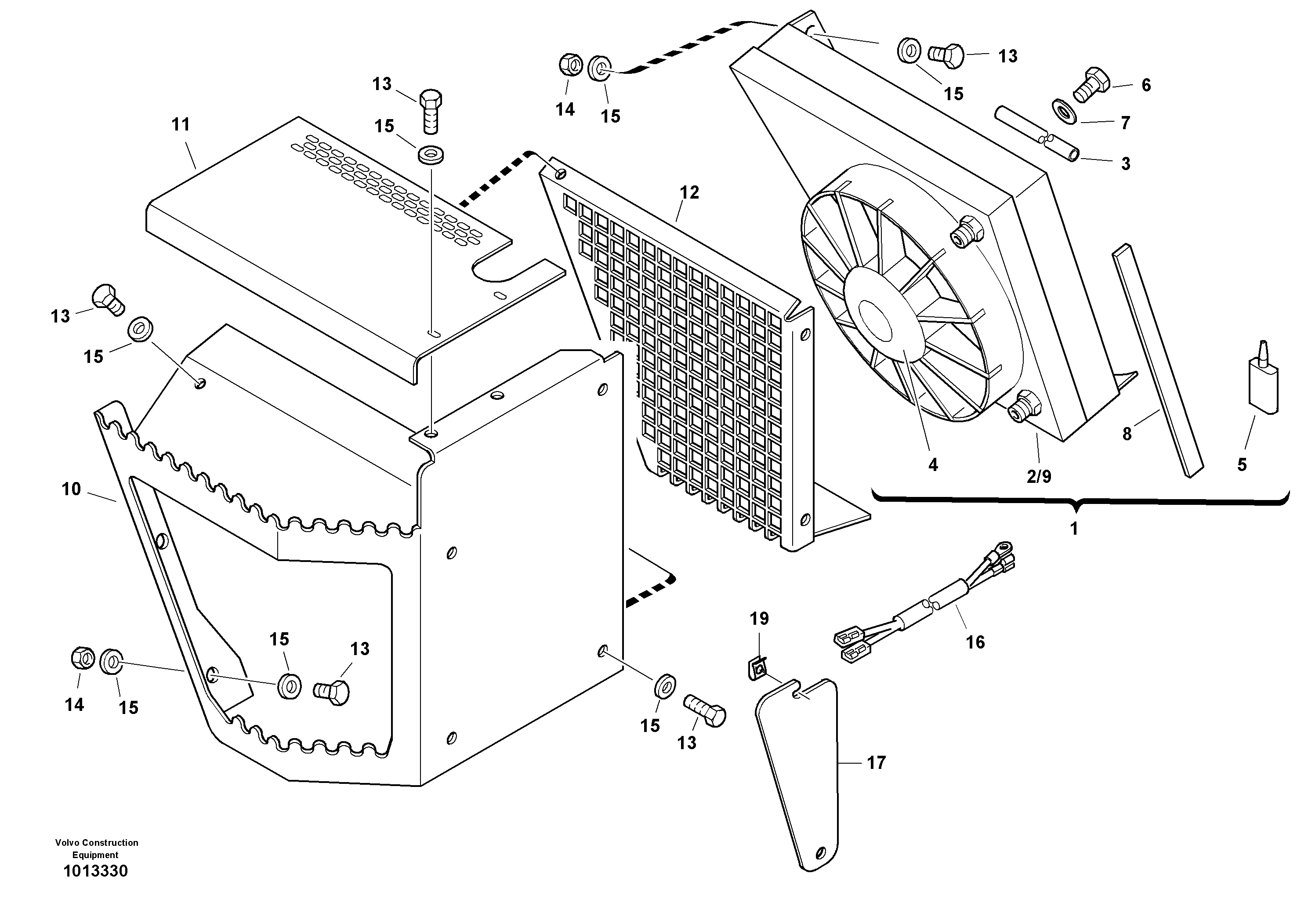 Схема запчастей Volvo L30B - 84455 Condenser L30B TYPE 182, 183, 185 SER NO 3000 -