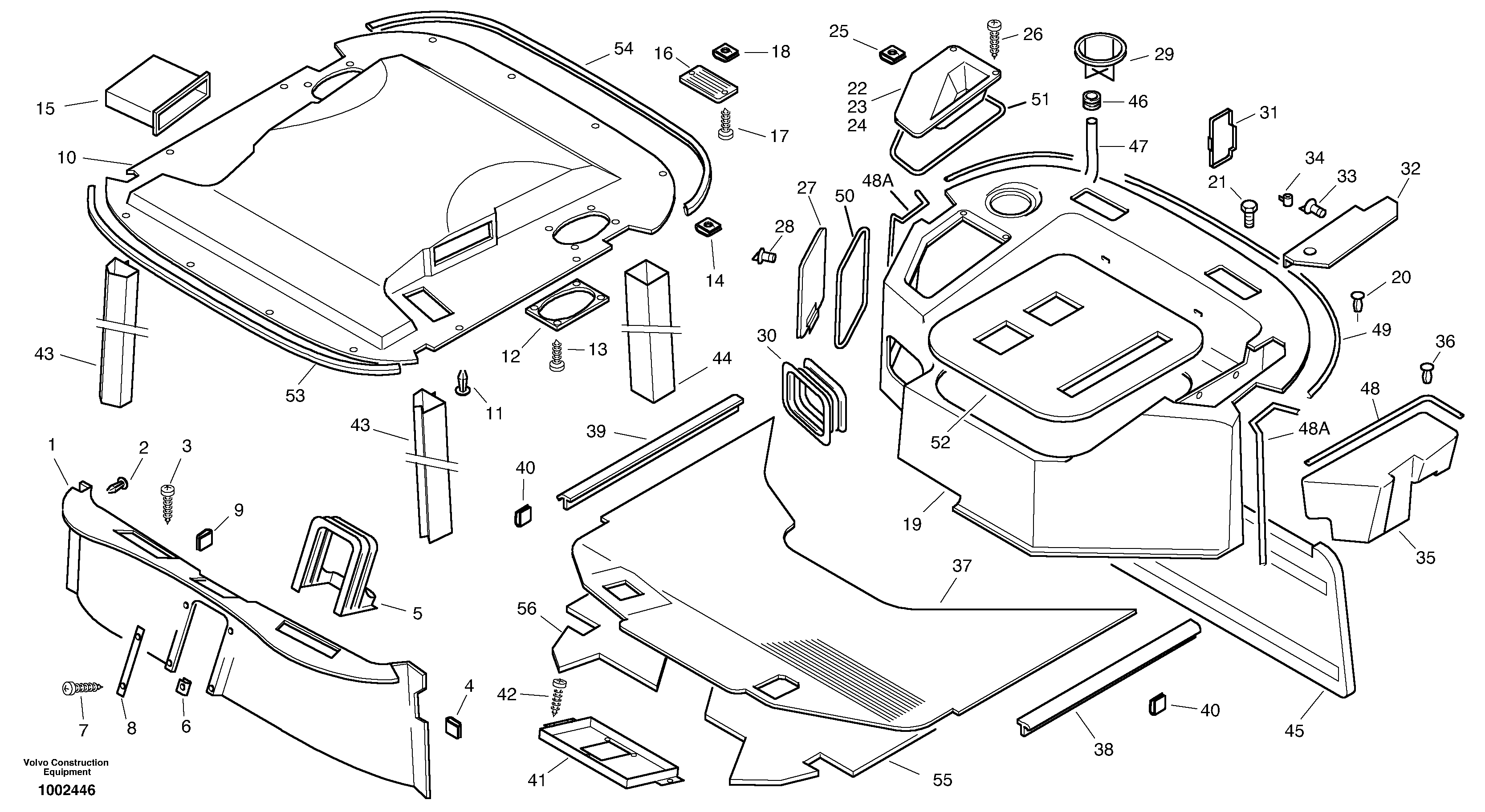 Схема запчастей Volvo L35B - 6933 Isolation - Cabine L35B TYPE 186, 187, 188, 189 SER NO - 2999