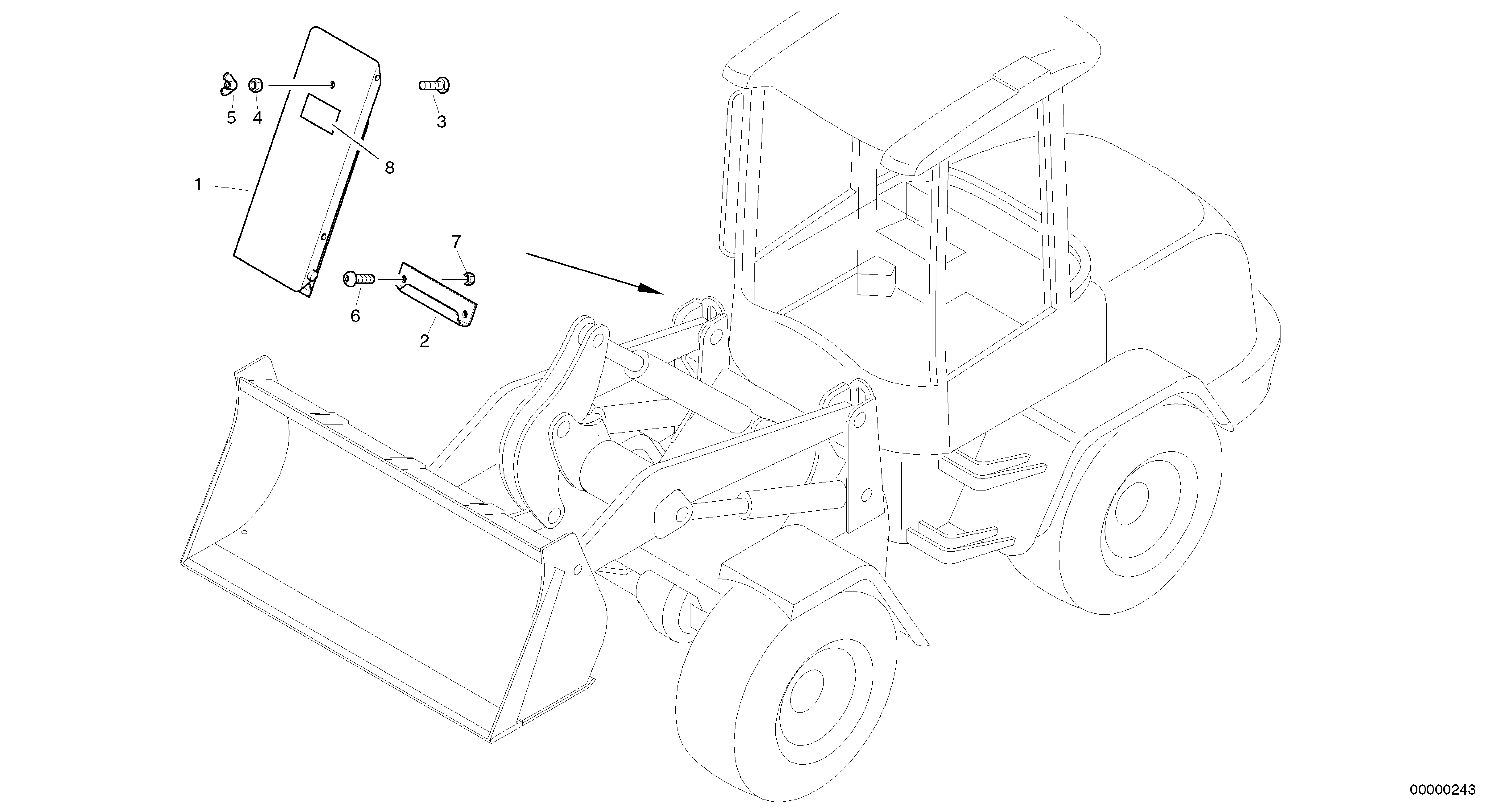 Схема запчастей Volvo L35B - 22182 Stop block for wheel L35B TYPE 186, 187, 188, 189 SER NO - 2999