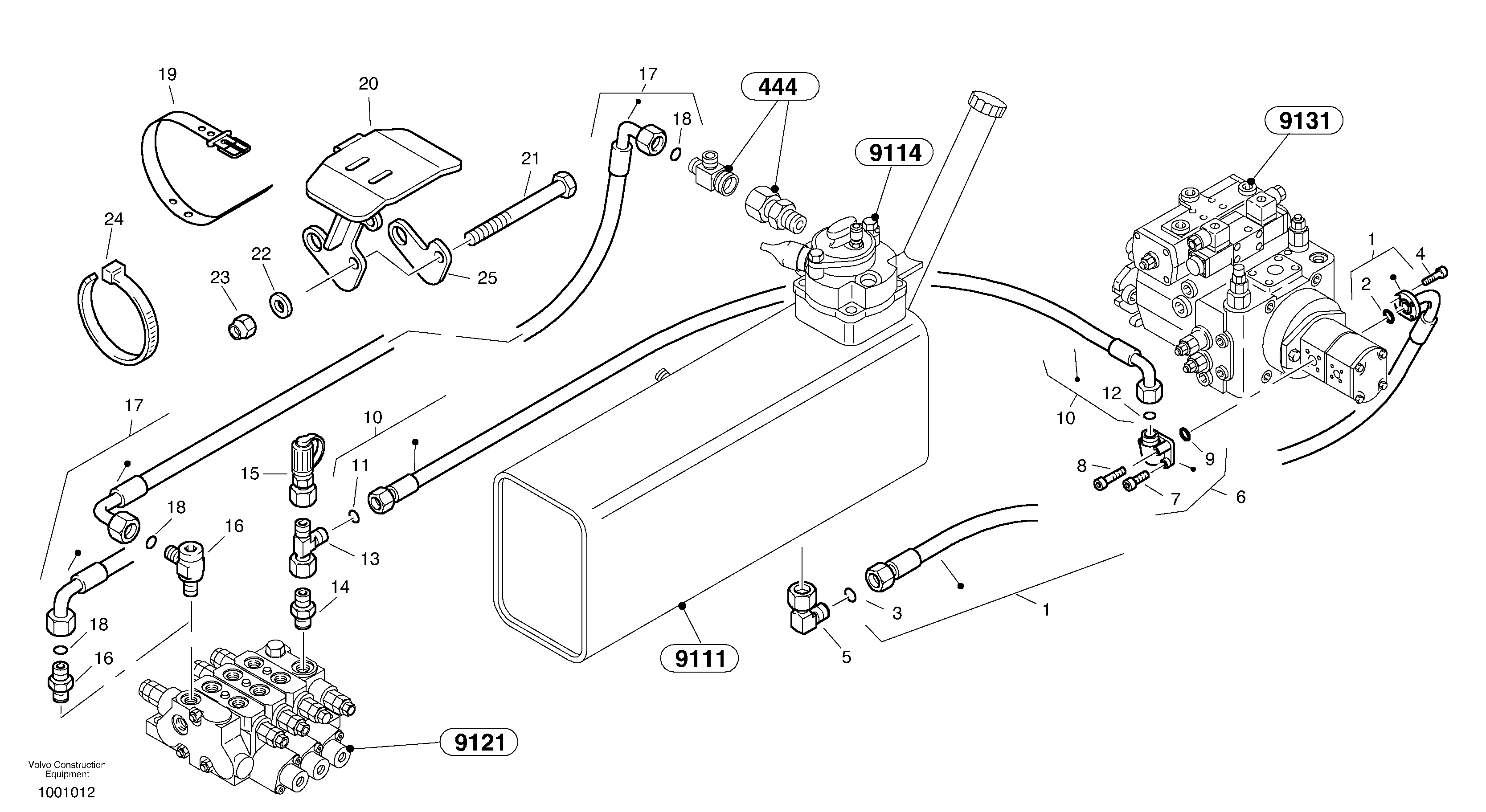 Схема запчастей Volvo L35B - 69590 Lines - rear vehicle L35B TYPE 186, 187, 188, 189 SER NO - 2999