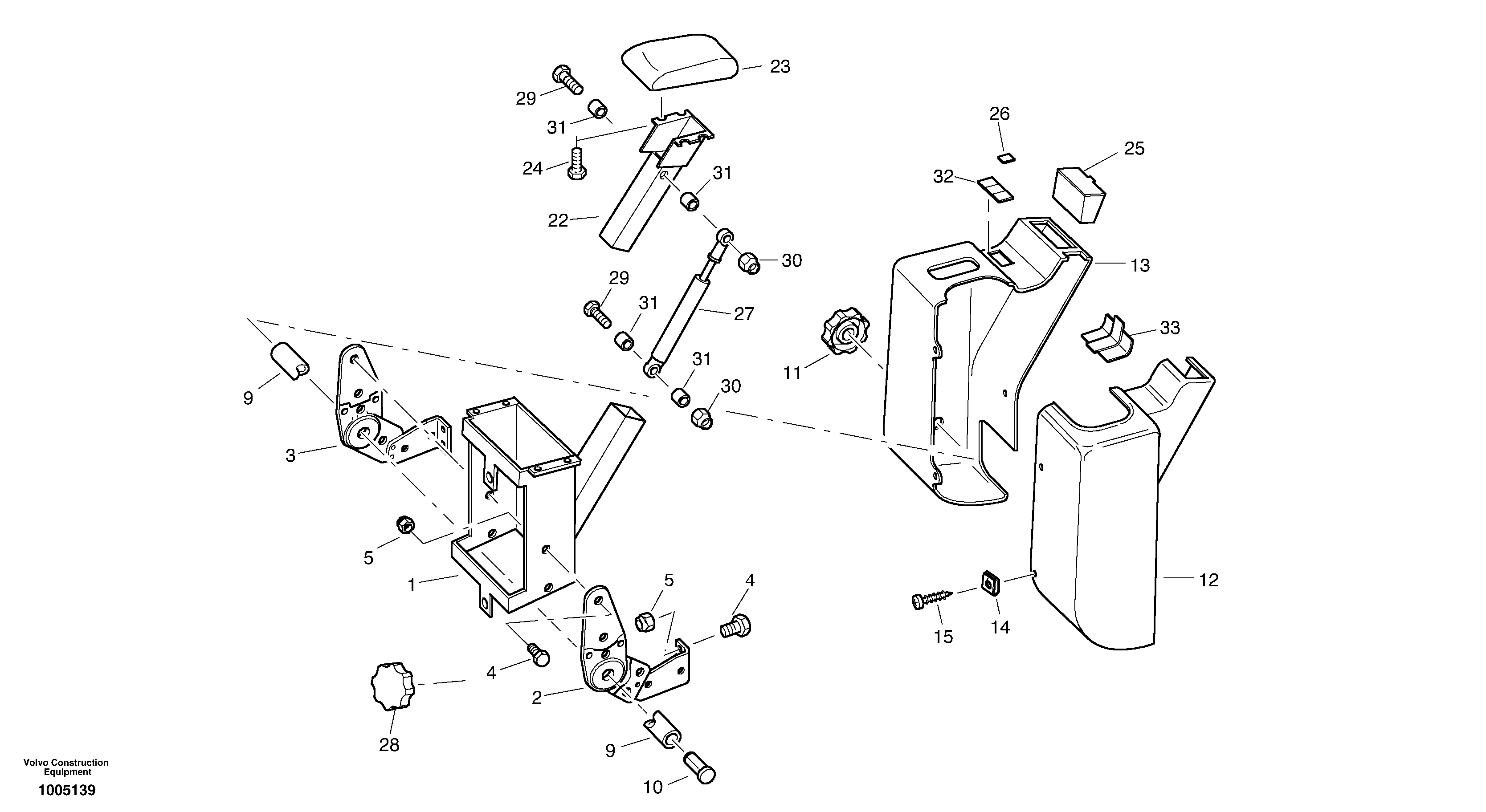 Схема запчастей Volvo L35B - 8448 Servo valve - Installation L35B TYPE 186, 187, 188, 189 SER NO - 2999