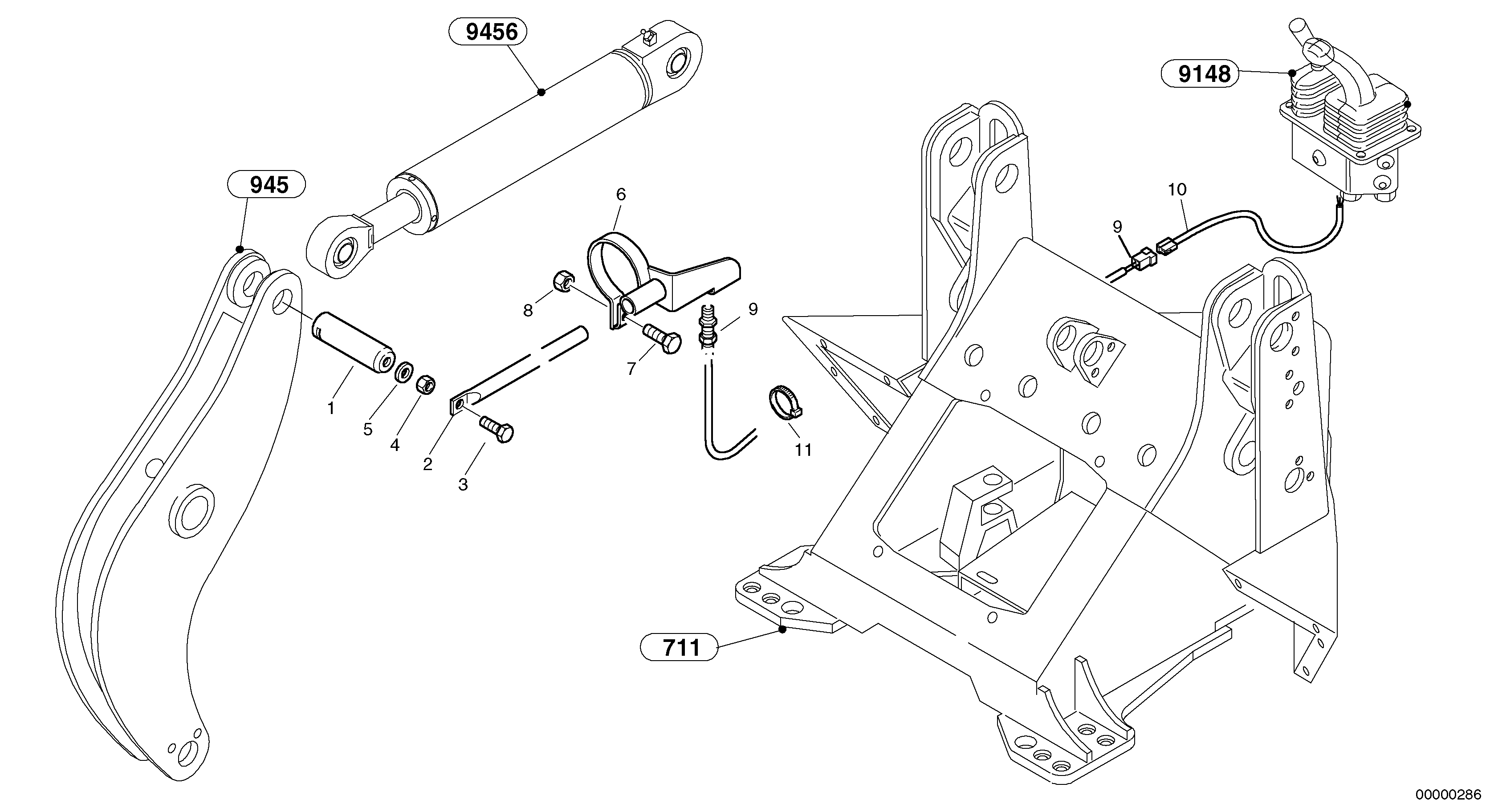 Схема запчастей Volvo L35B - 23921 Automatic loading position L35B TYPE 186, 187, 188, 189 SER NO - 2999