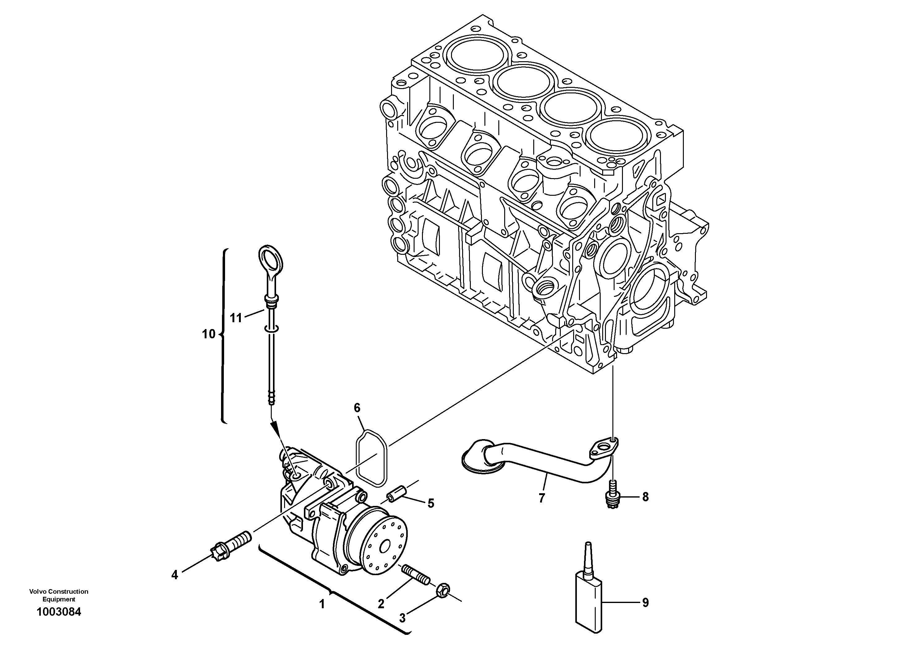 Схема запчастей Volvo L35B - 46170 Насос масляный L35B S/N186/187/188/1893000 - 6000