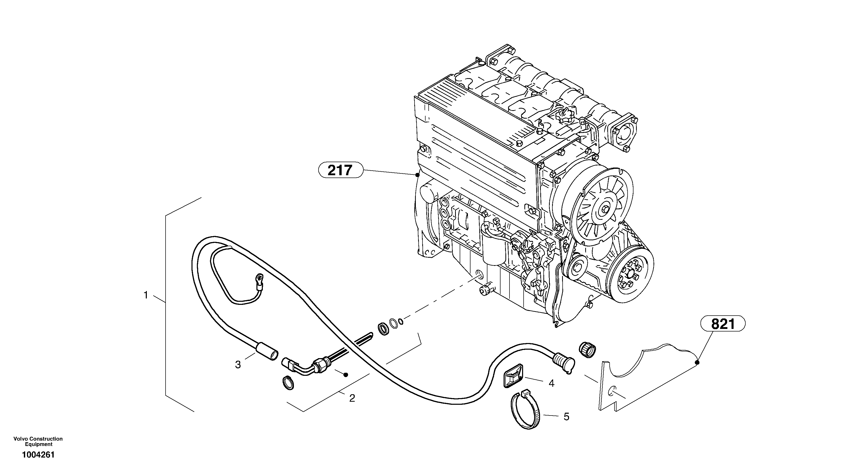Схема запчастей Volvo L35B - 27786 Engine oil preheating L35B S/N186/187/188/1893000 - 6000