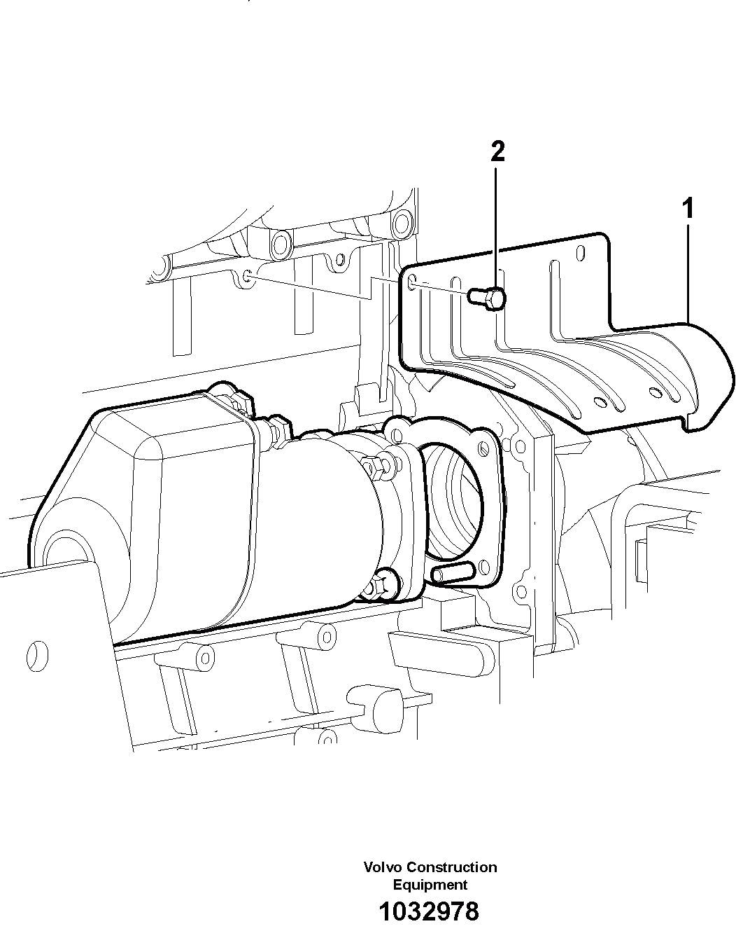 Схема запчастей Volvo L35B - 37509 Стартер L35B S/N186/187/188/1893000 - 6000