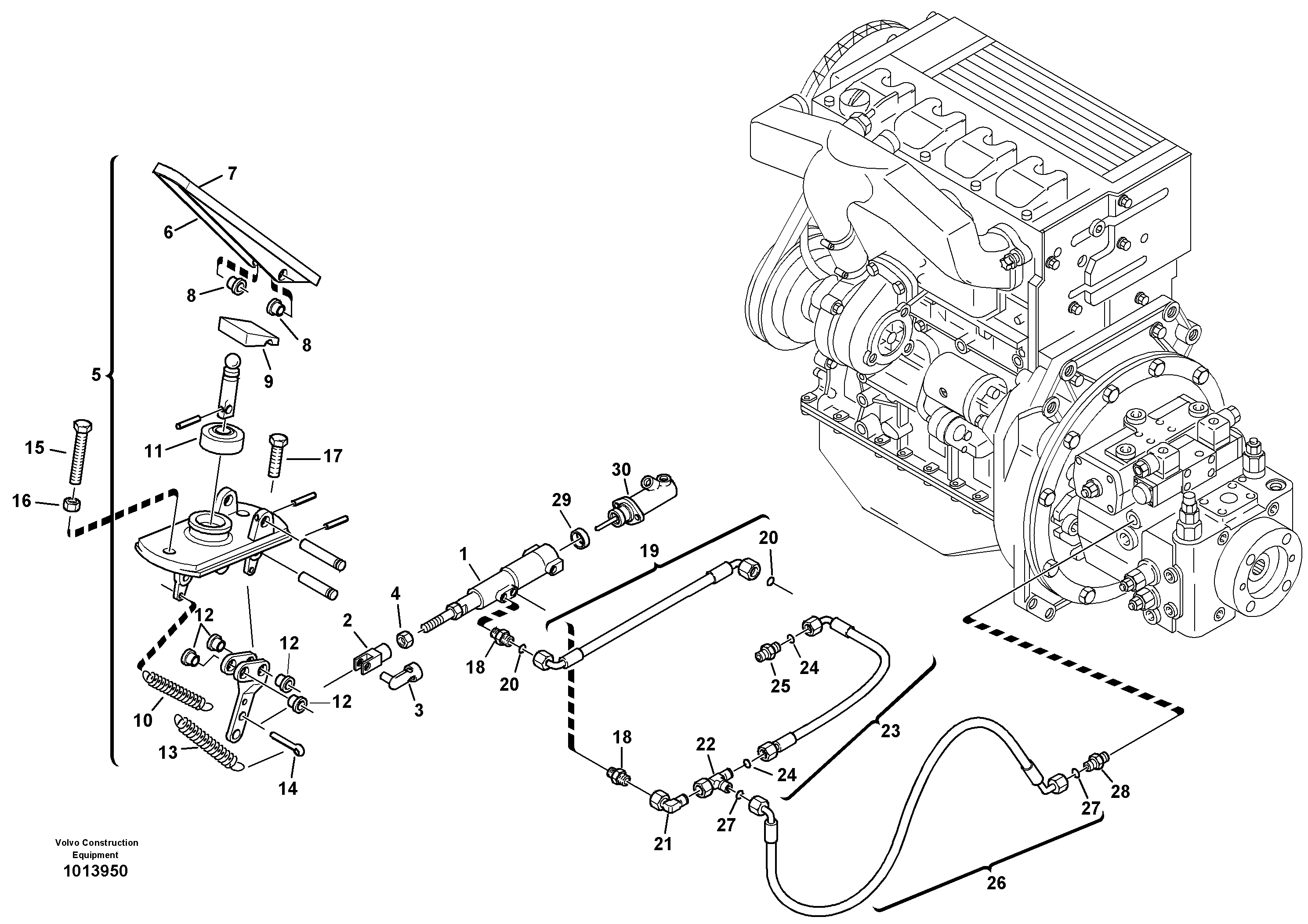 Схема запчастей Volvo L35B - 4132 Inch control L35B S/N186/187/188/1893000 - 6000