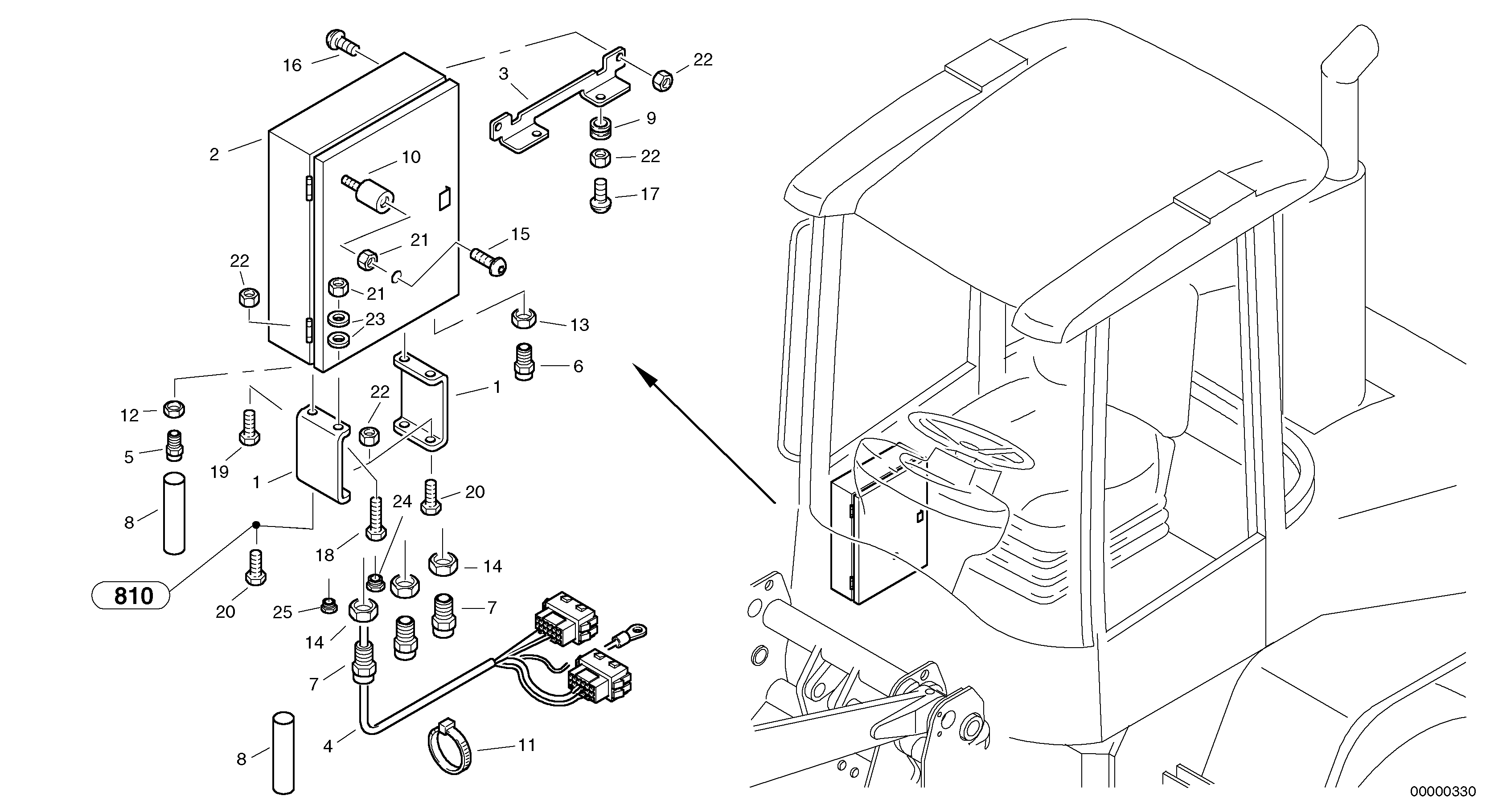 Схема запчастей Volvo L35B - 100150 Option - Salt de-icer application L35B TYPE 186, 187, 188, 189 SER NO - 2999