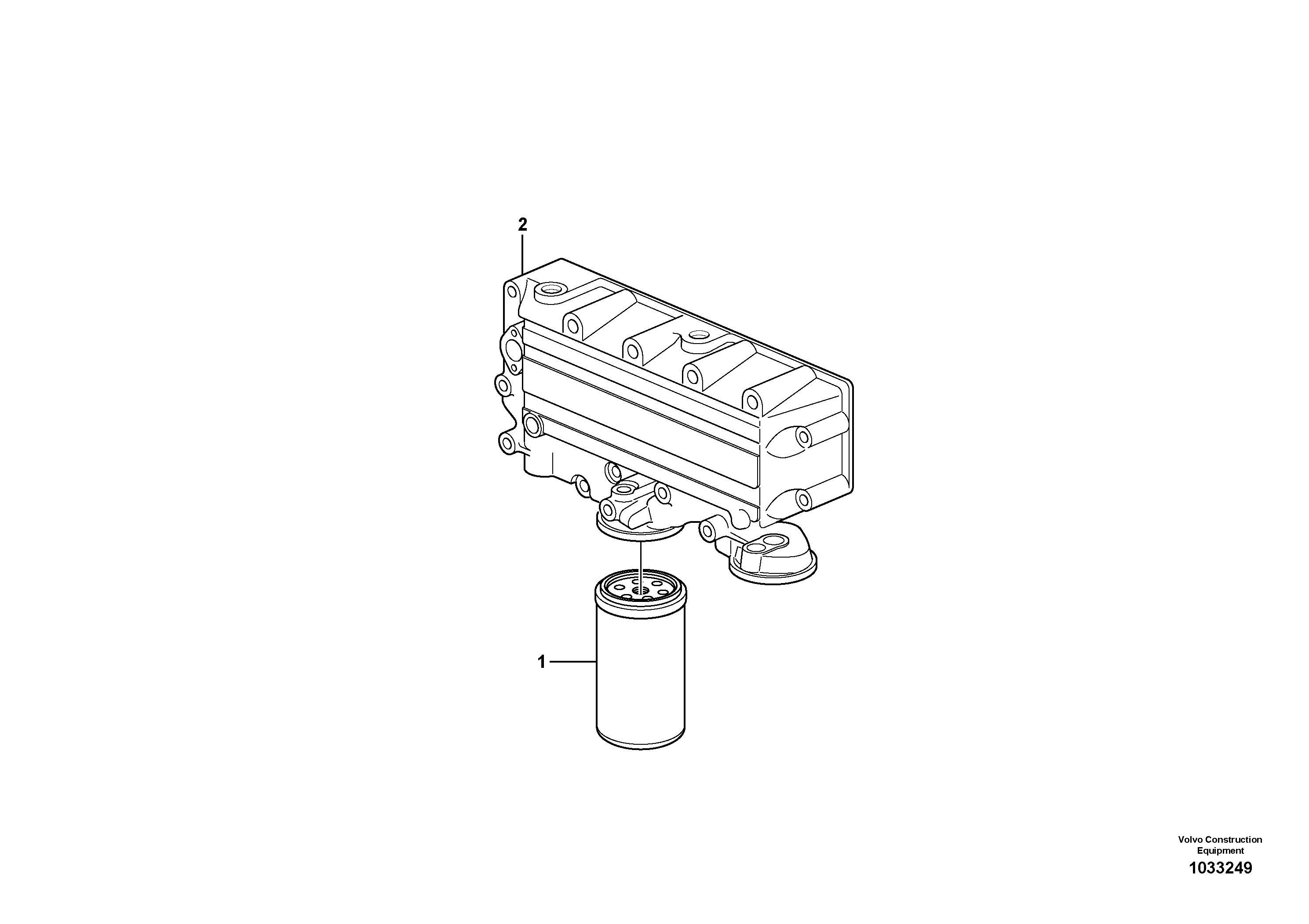 Схема запчастей Volvo L40B - 1953 Фильтр масляный L40B S/N 1911500 - S/N 1921500 -