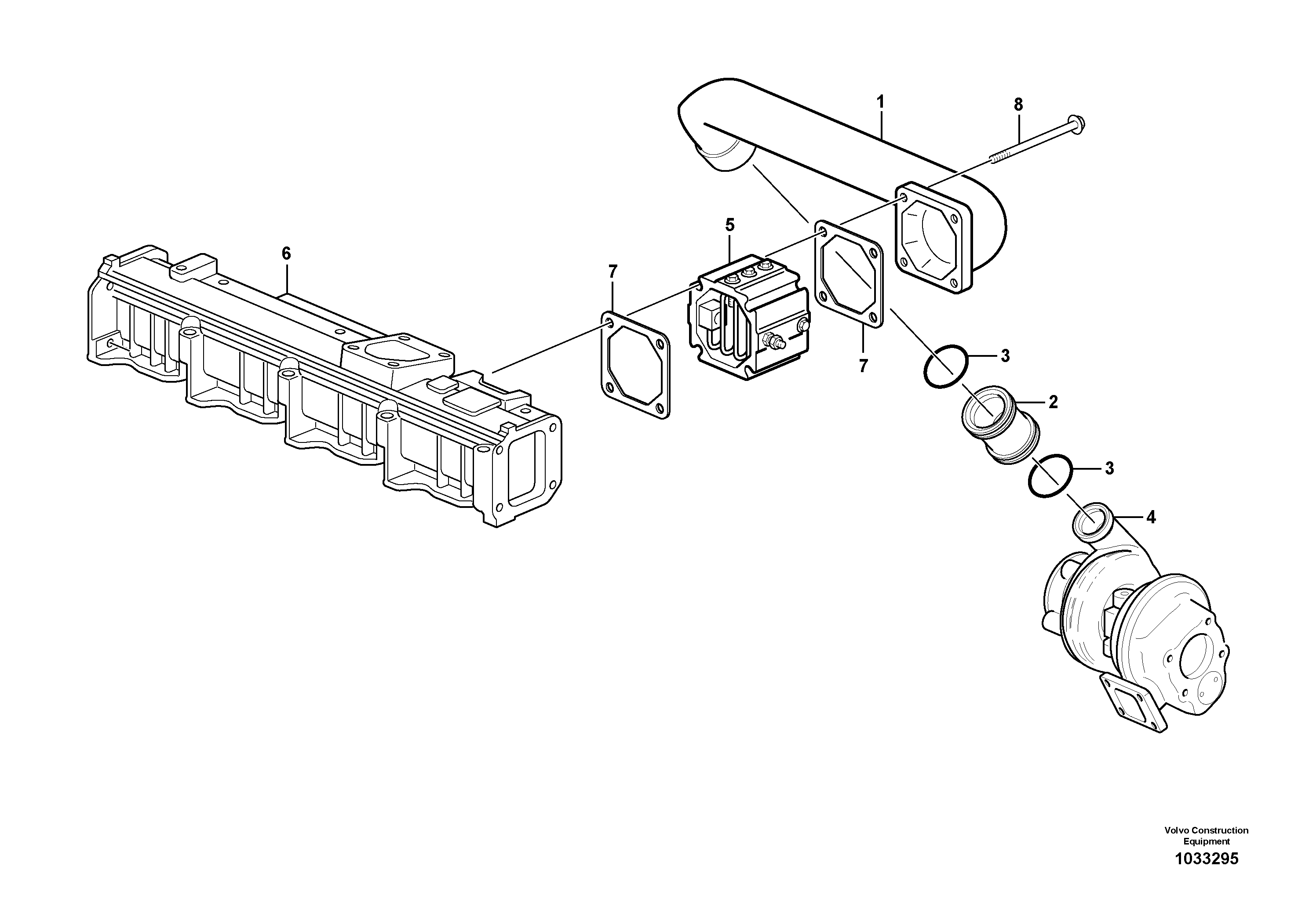 Схема запчастей Volvo L40B - 99227 Inlet manifold L40B S/N 1911500 - S/N 1921500 -