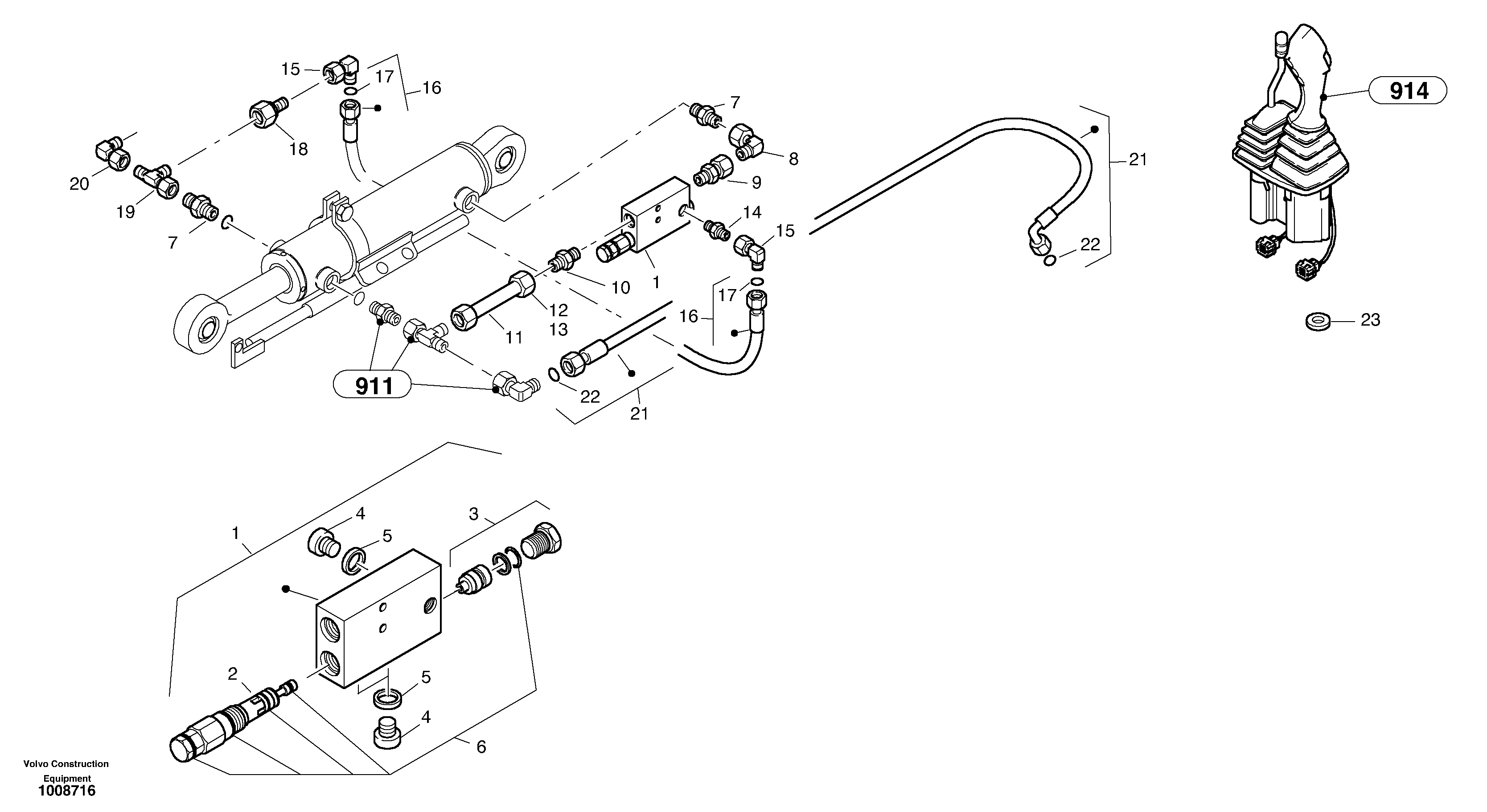 Схема запчастей Volvo L40B - 2553 Fly back bracke equipment L40B S/N 1911500 - S/N 1921500 -