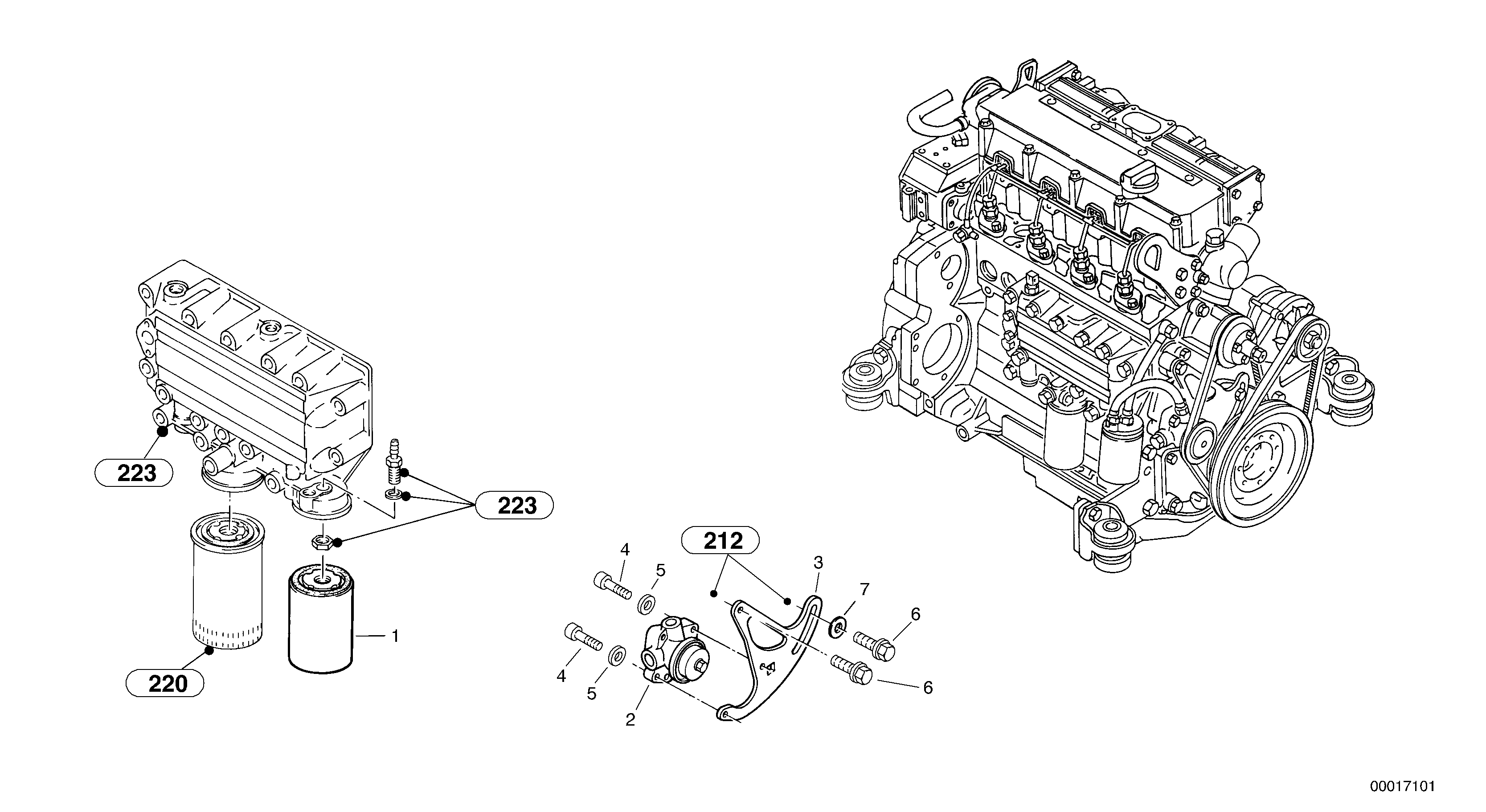 Схема запчастей Volvo L45B - 4950 Fuel filter - Feed pump L45B TYPE 194, 195 SER NO - 1499