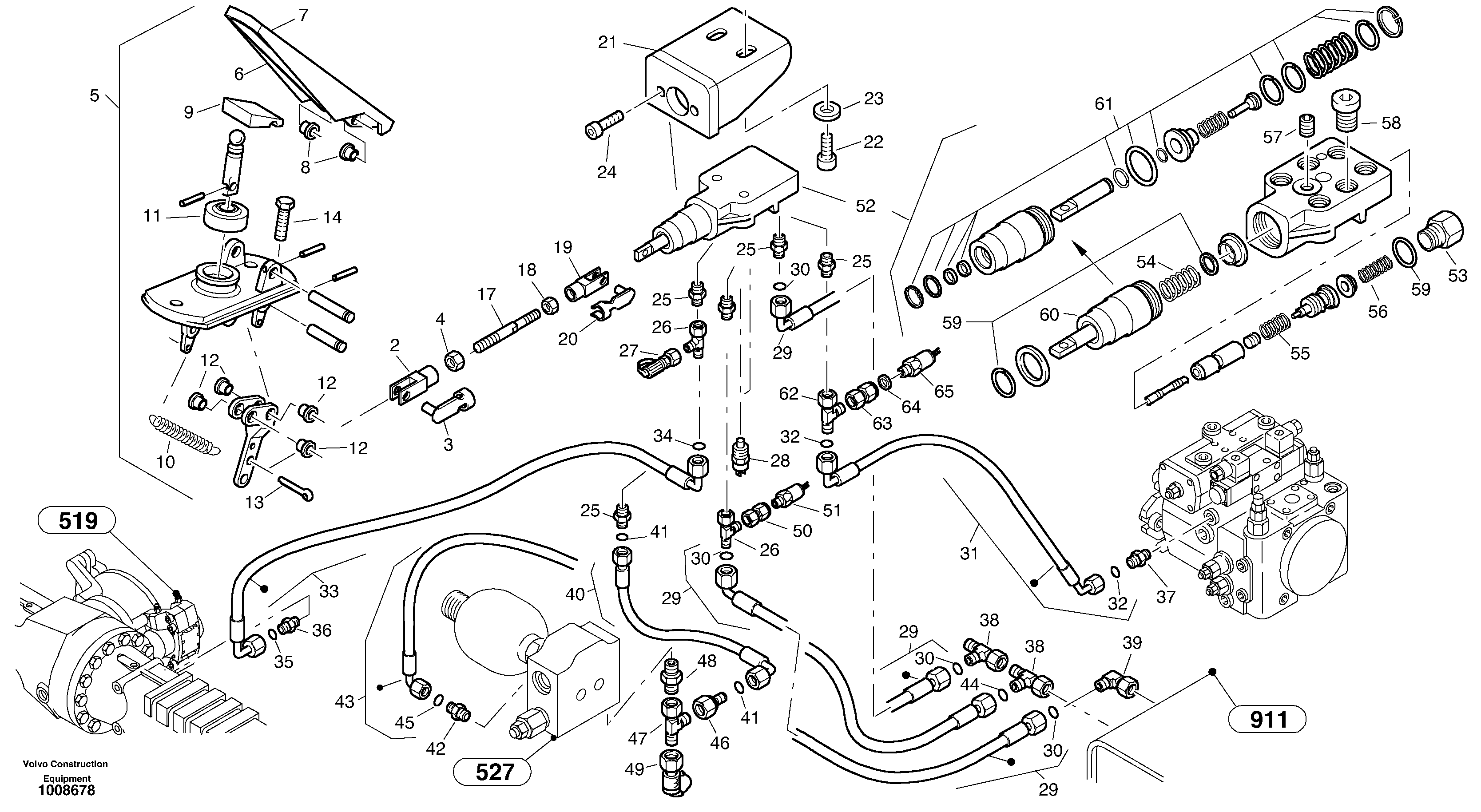Схема запчастей Volvo L45B - 24320 Inch control L45B S/N 1941500 - S/N 1951500 -