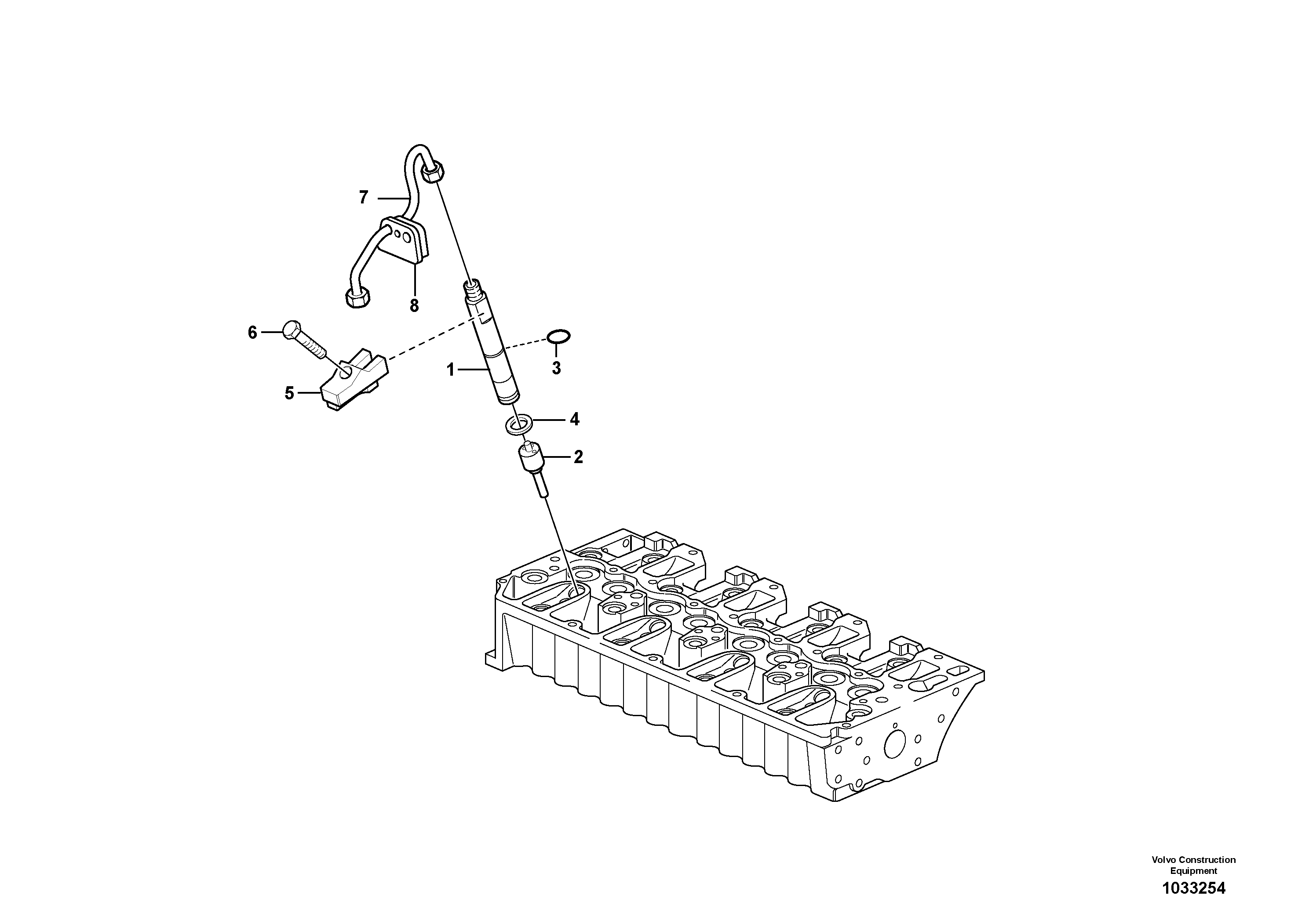 Схема запчастей Volvo L45B - 2813 Delivery pipe - injector L45B S/N 1941500 - S/N 1951500 -
