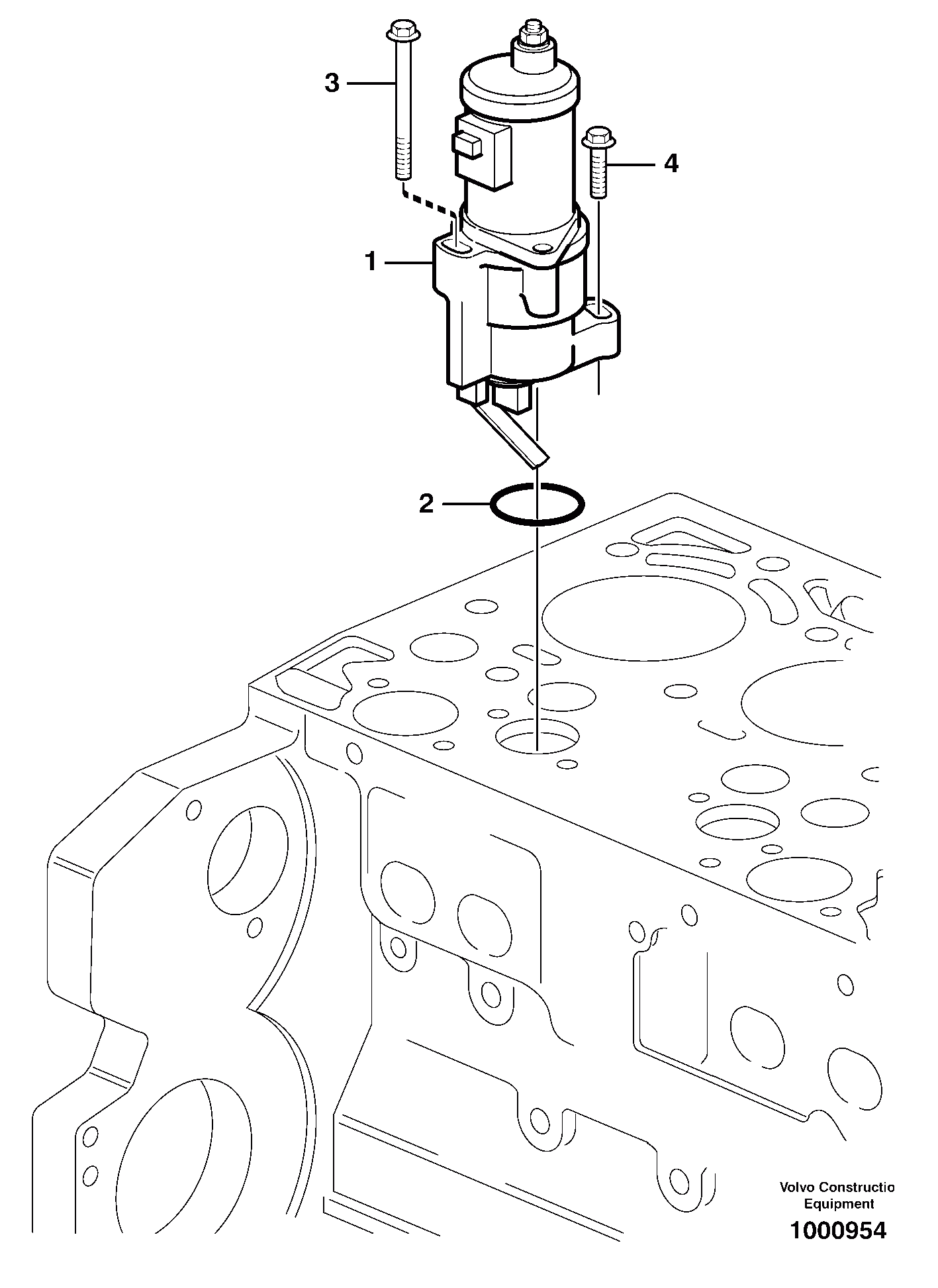Схема запчастей Volvo L45B - 3501 Shutdown device L45B S/N 1941500 - S/N 1951500 -