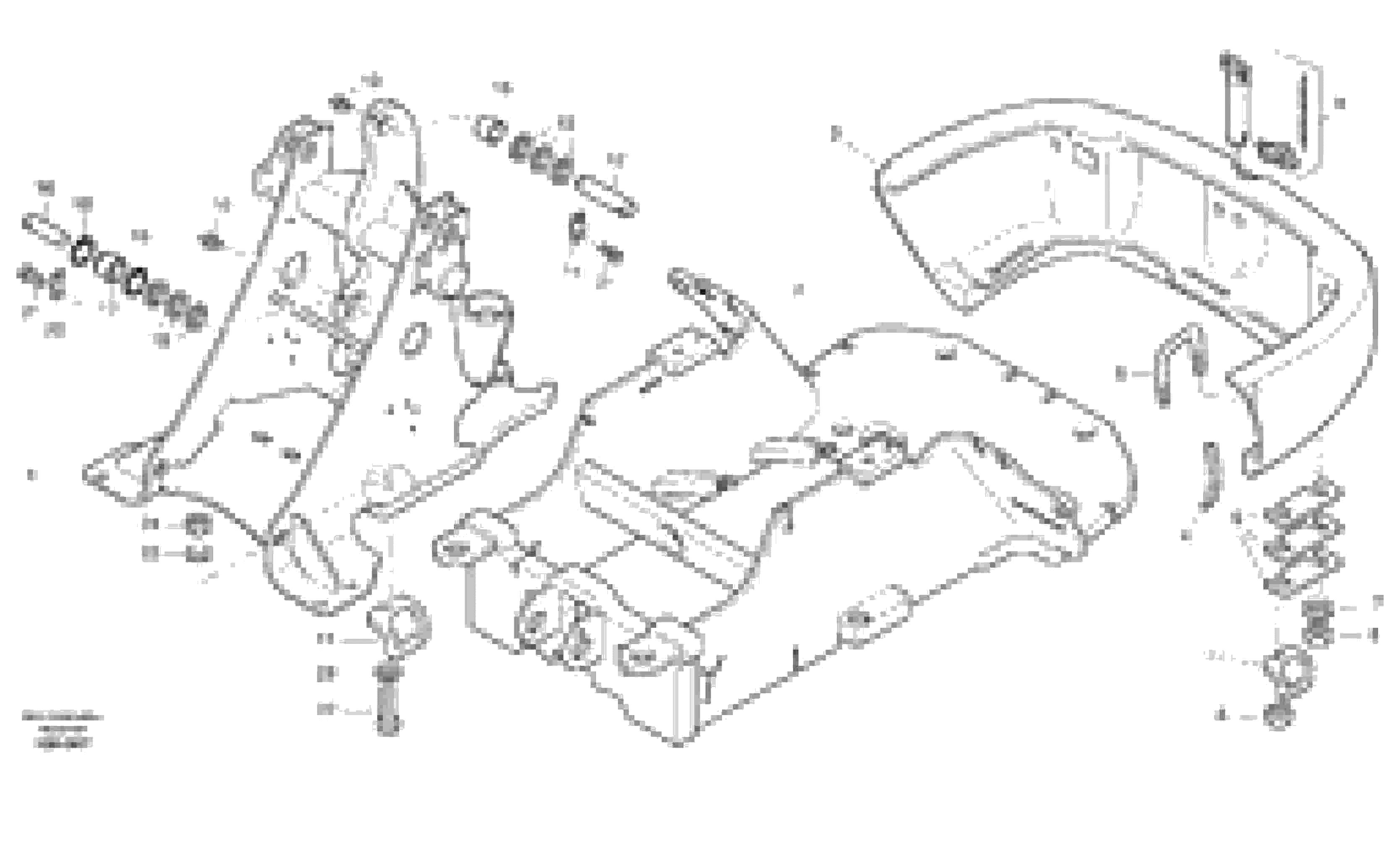 Схема запчастей Volvo L20B - 28134 Frame L20B TYPE 170 SER NO - 0499