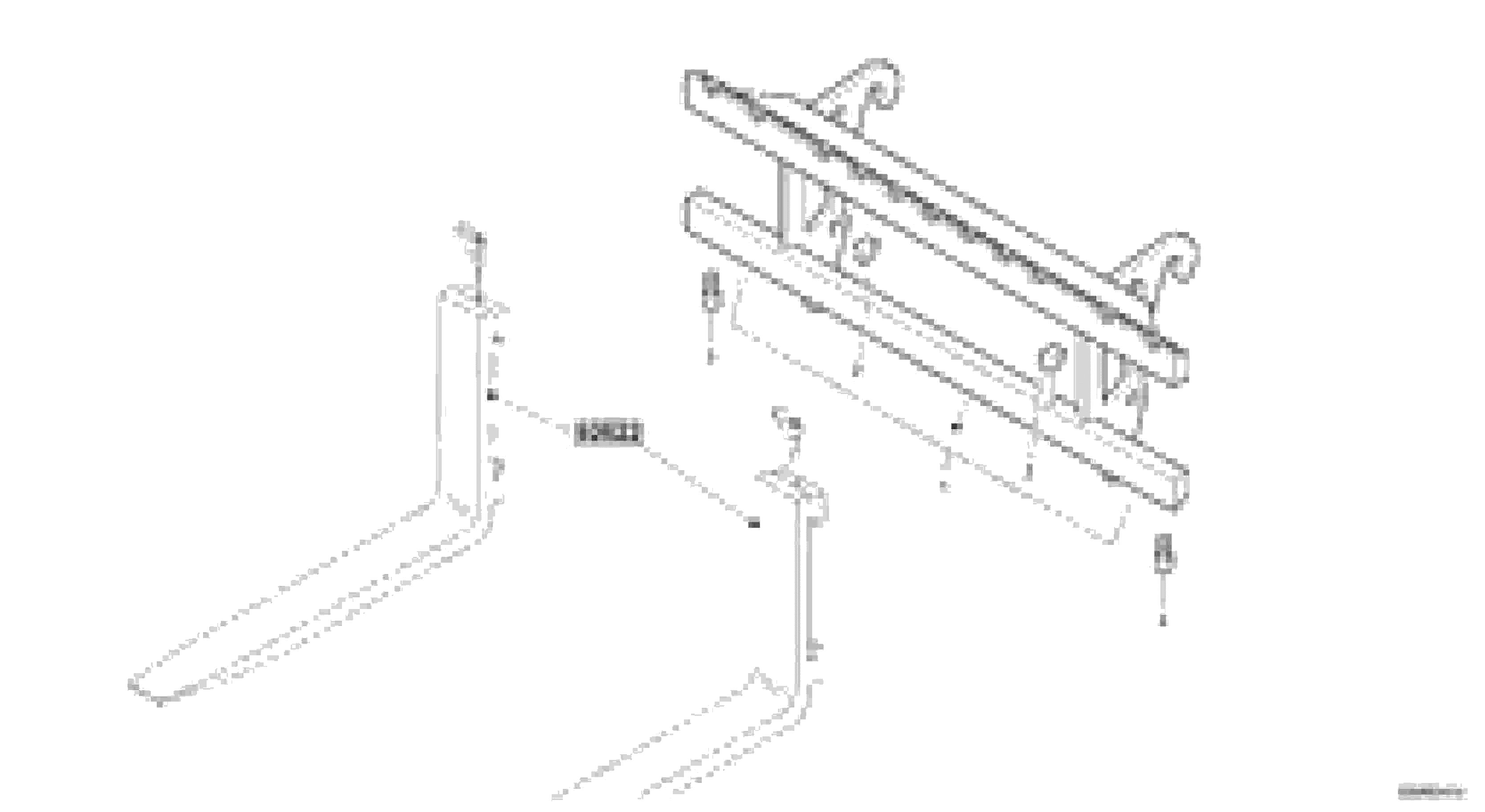 Схема запчастей Volvo L20B - 10822 Fork lift attachment support L20B TYPE 170 SER NO - 0499