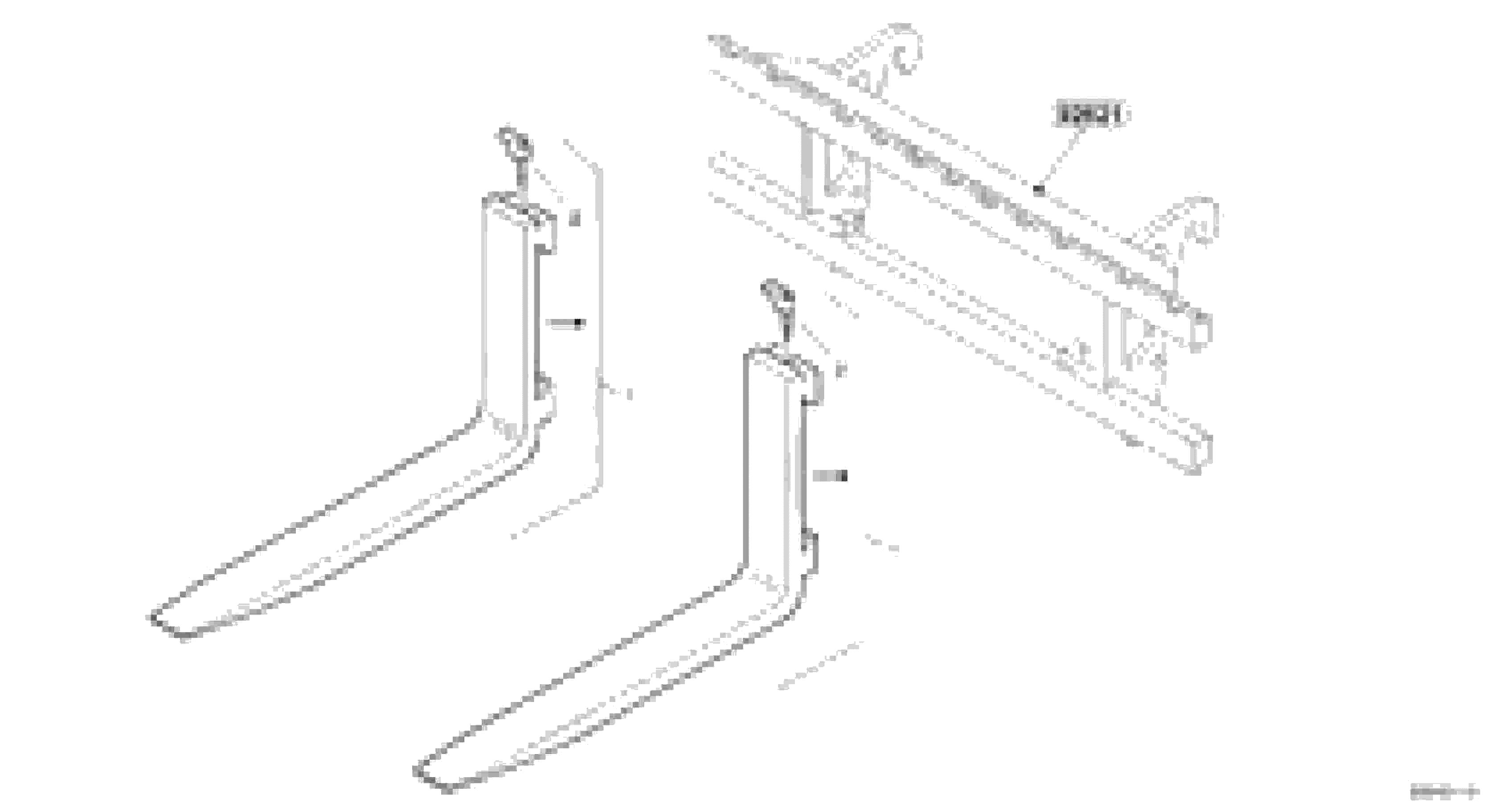 Схема запчастей Volvo L20B - 10829 Fork tines L20B TYPE 170 SER NO - 0499