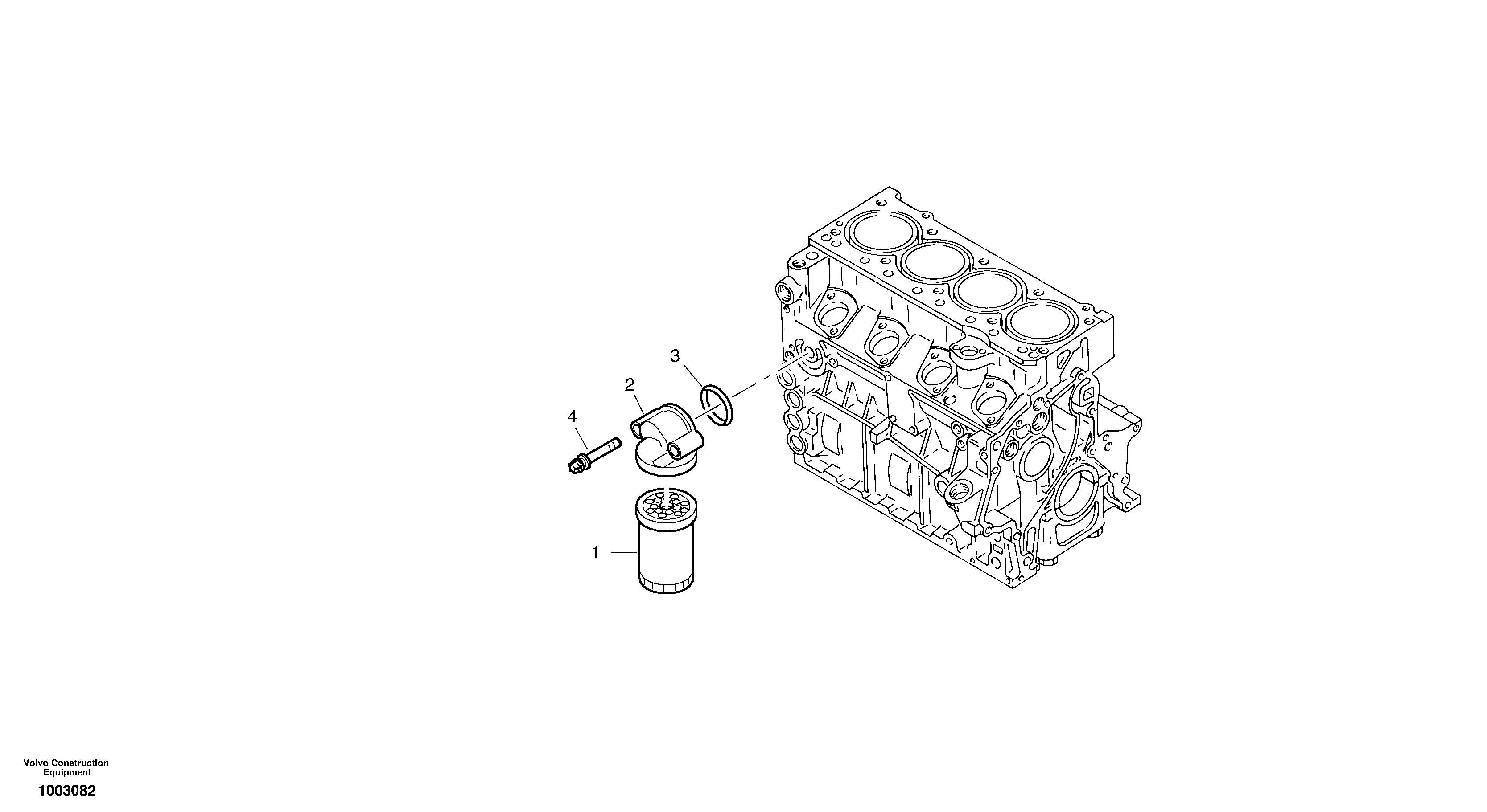 Схема запчастей Volvo L25B - 12070 Фильтр масляный L25B TYPE 175 SER NO - 0499