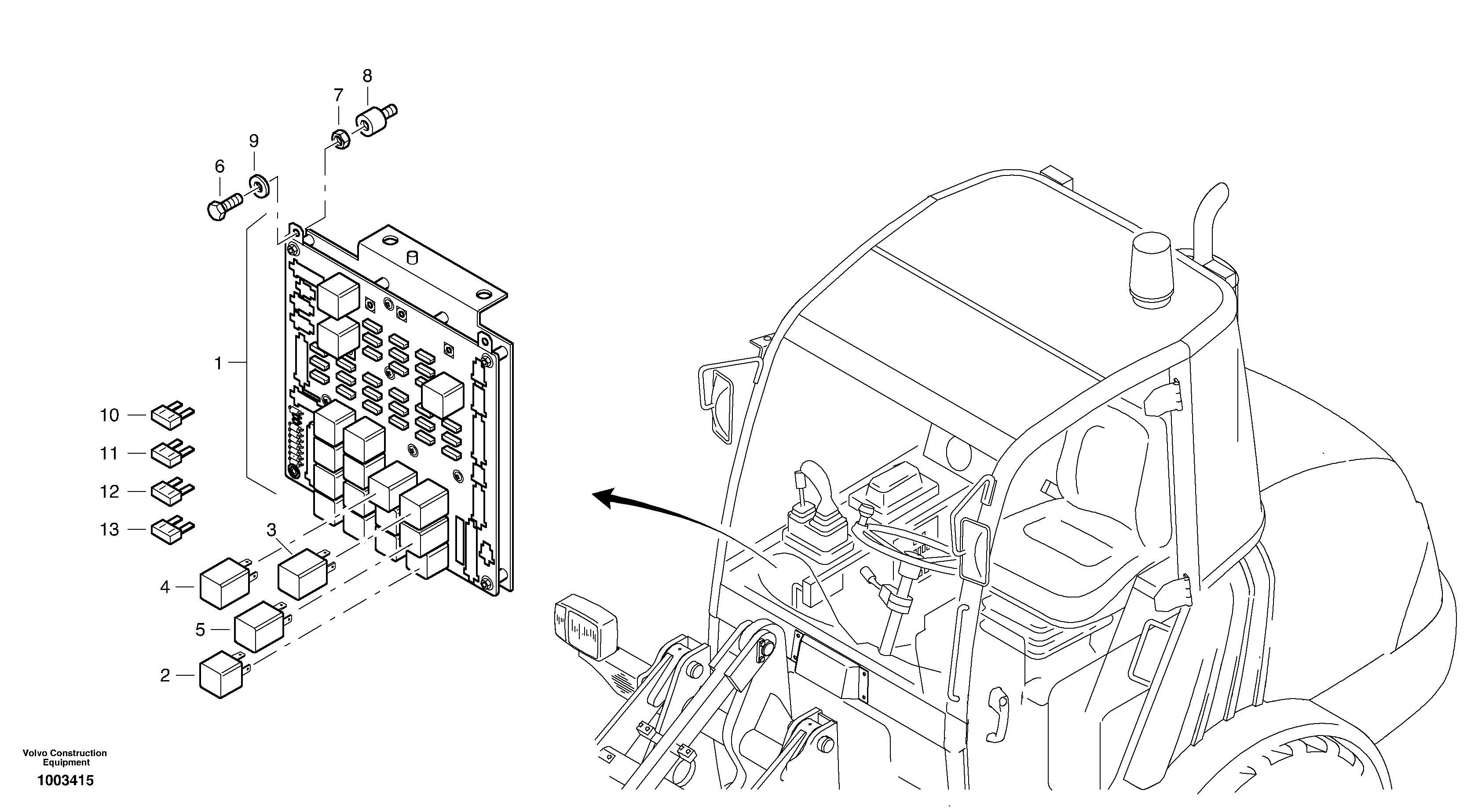 Схема запчастей Volvo L25B - 85202 Central computer L25B TYPE 175 SER NO - 0499
