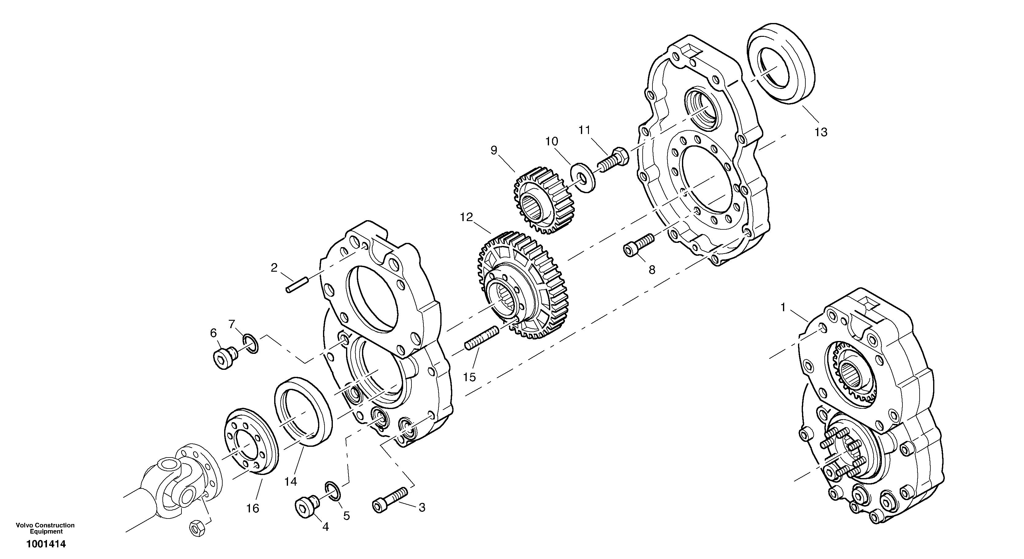 Схема запчастей Volvo L25B - 26636 Gearbox assy L25B TYPE 175 SER NO - 0499