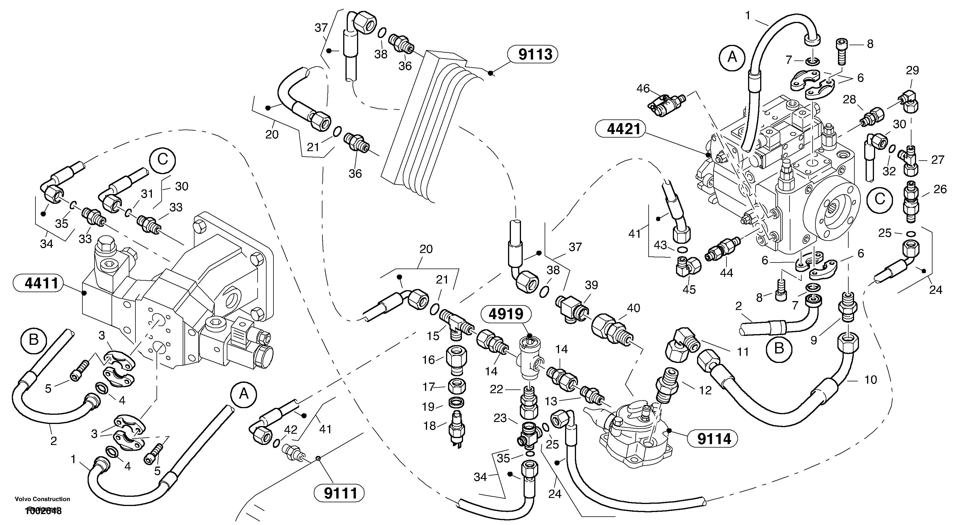 Схема запчастей Volvo L25B - 59900 Lines - hydrostatic drive L25B TYPE 175 SER NO - 0499