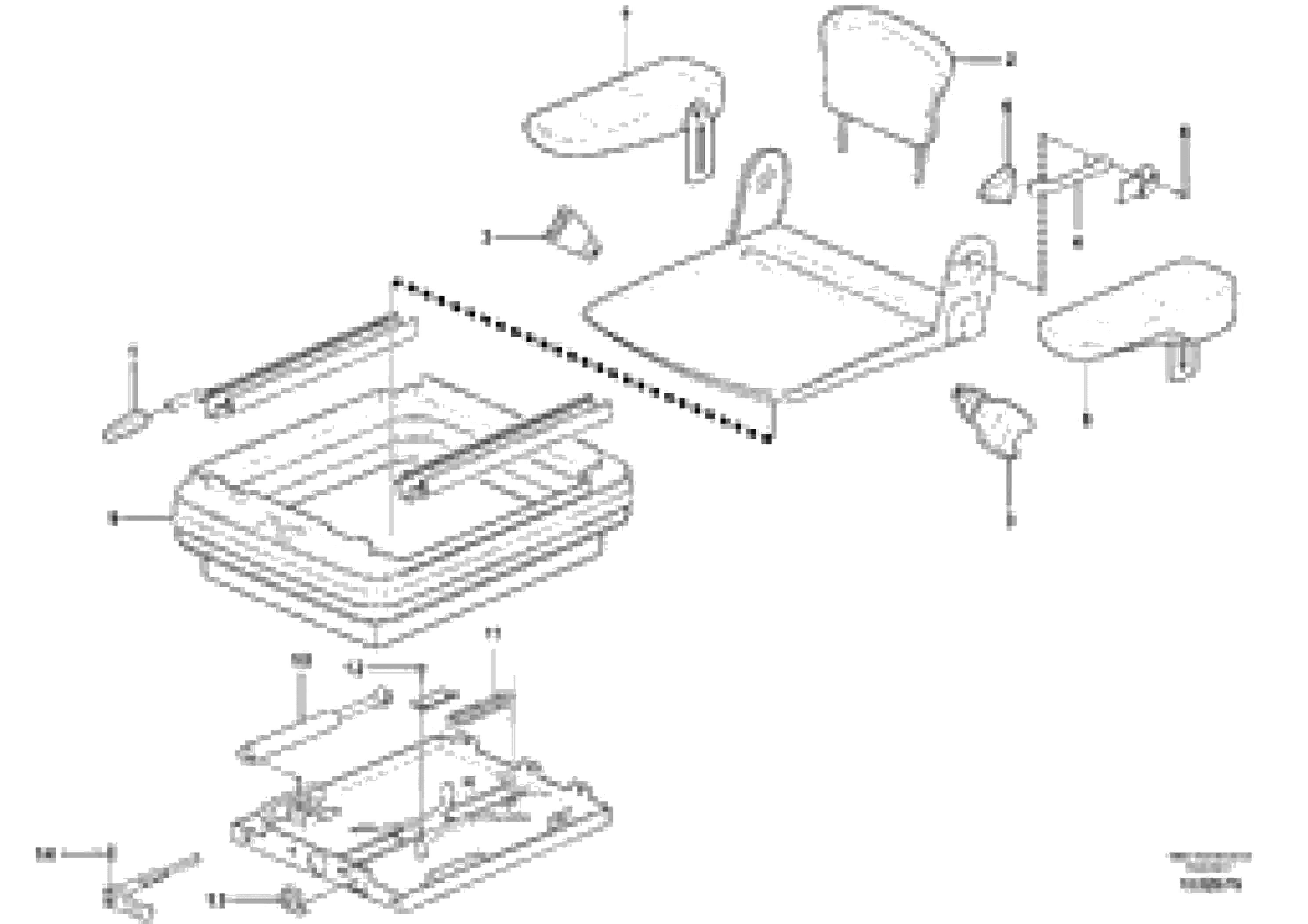 Схема запчастей Volvo L25B - 86254 Drivers seat L25B TYPE 175 SER NO - 0499
