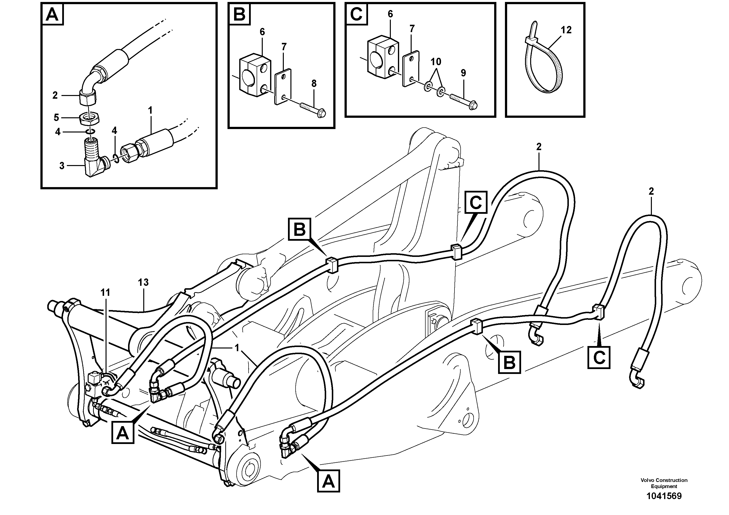 Схема запчастей Volvo L50F - 104938 Attachment bracket L50F