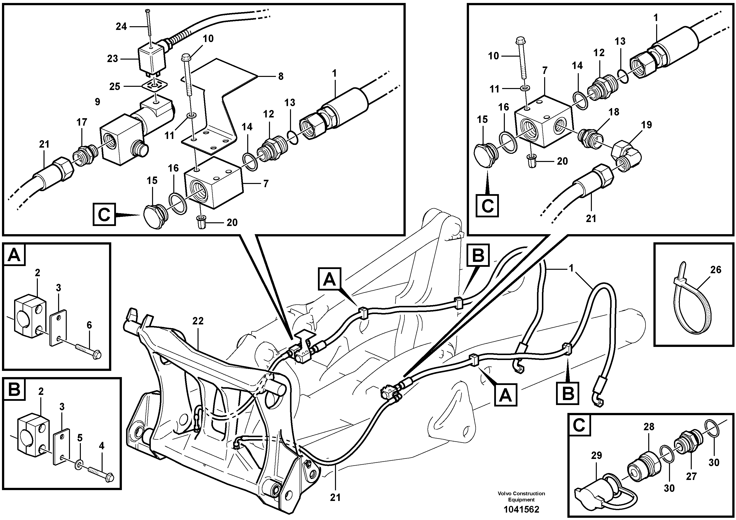 Схема запчастей Volvo L50F - 59539 Attachment bracket L50F