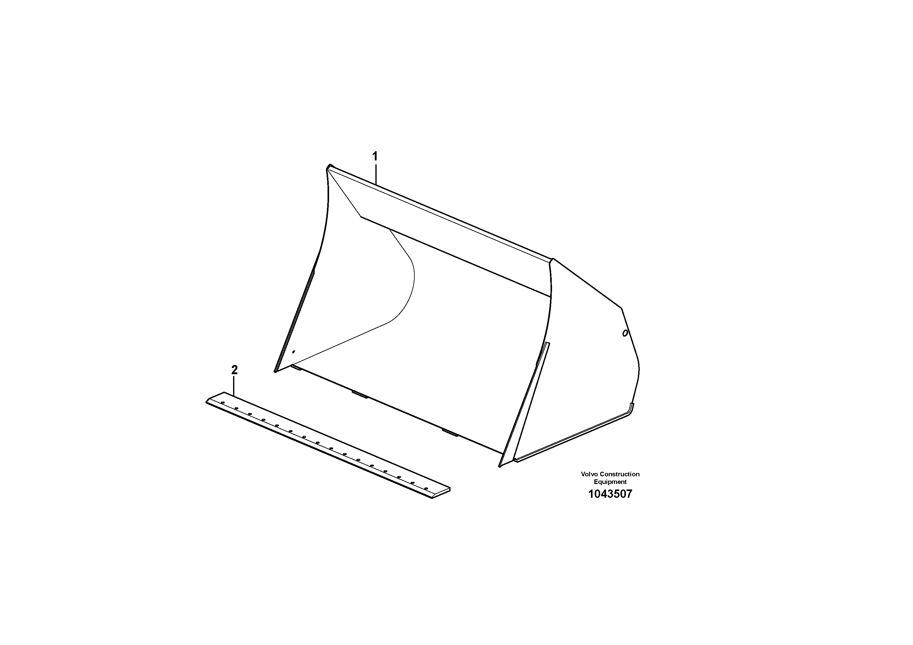 Схема запчастей Volvo L50F - 66005 Ковш L50F