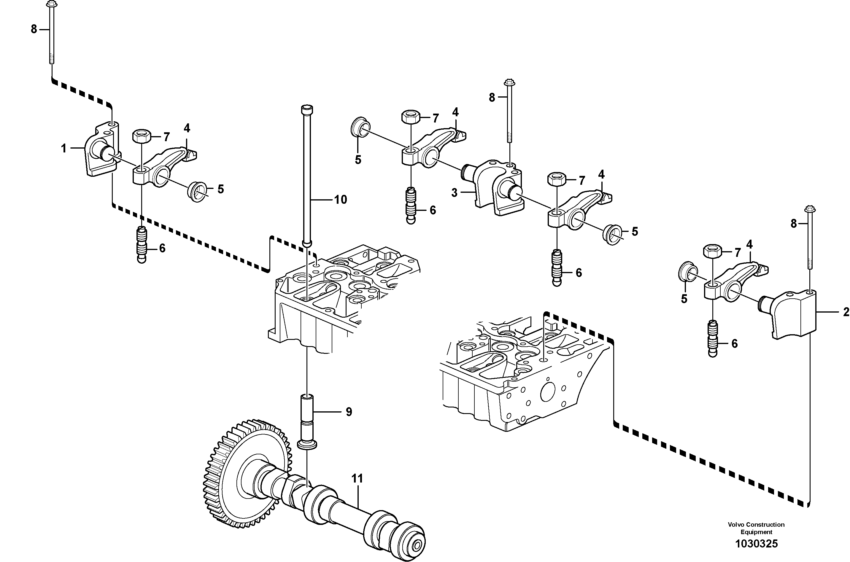 Схема запчастей Volvo L50F - 47688 Valve mechanism L50F