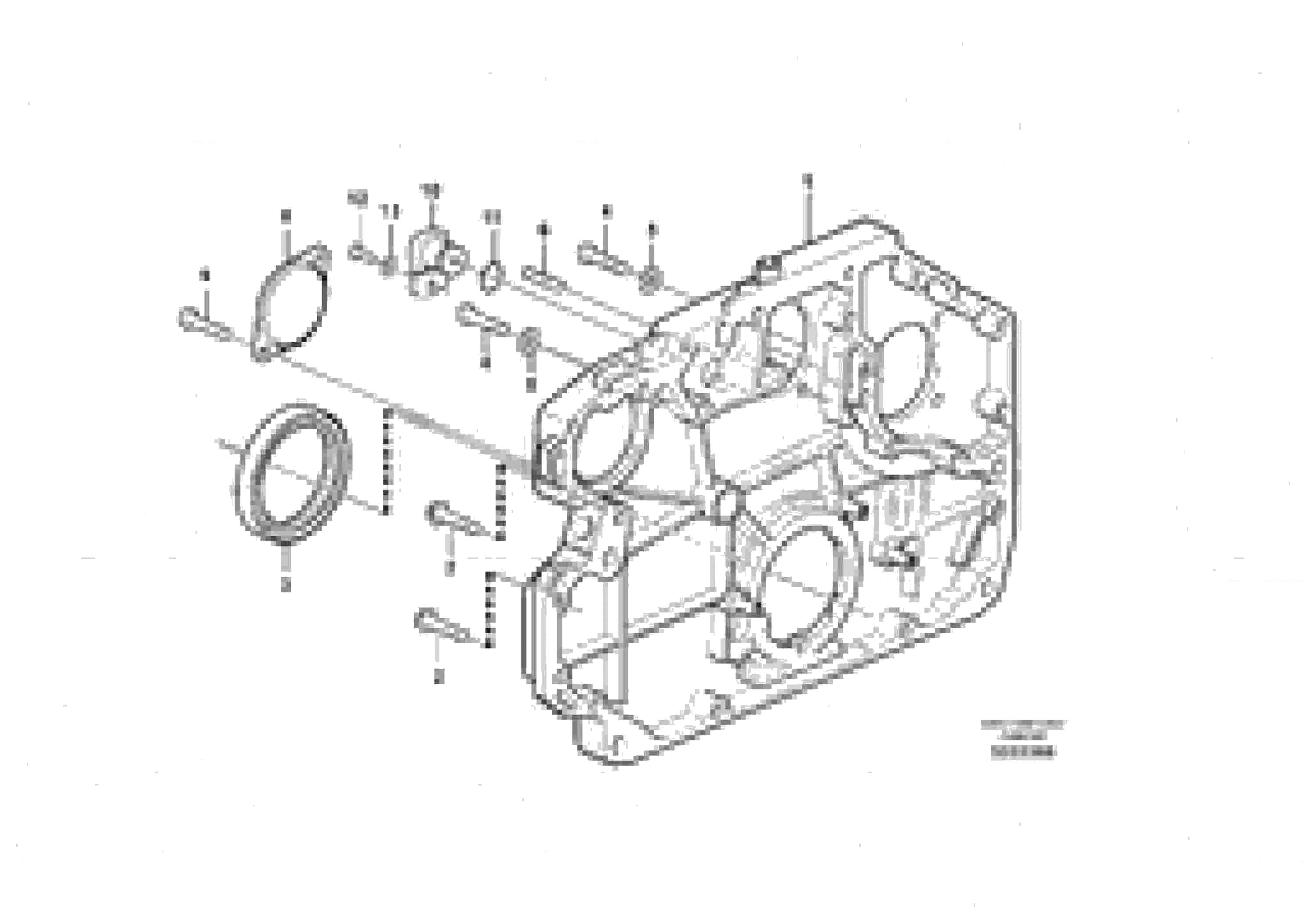 Схема запчастей Volvo L50F - 47690 Timing gear casing L50F