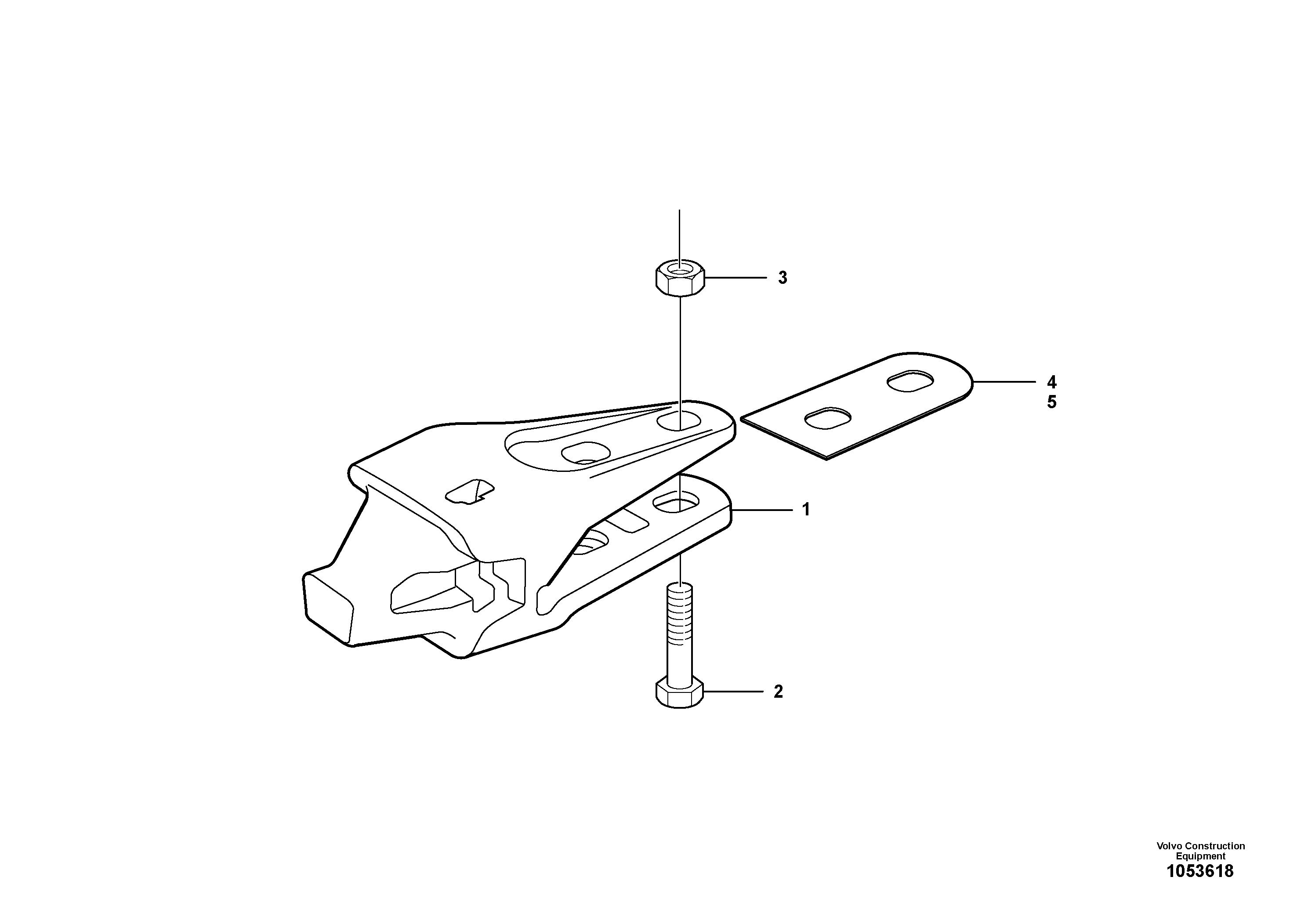 Схема запчастей Volvo L50F - 97938 Adapter kit ATTACHMENTS ATT. COMPACT WHEEL LOADERS GEN. F