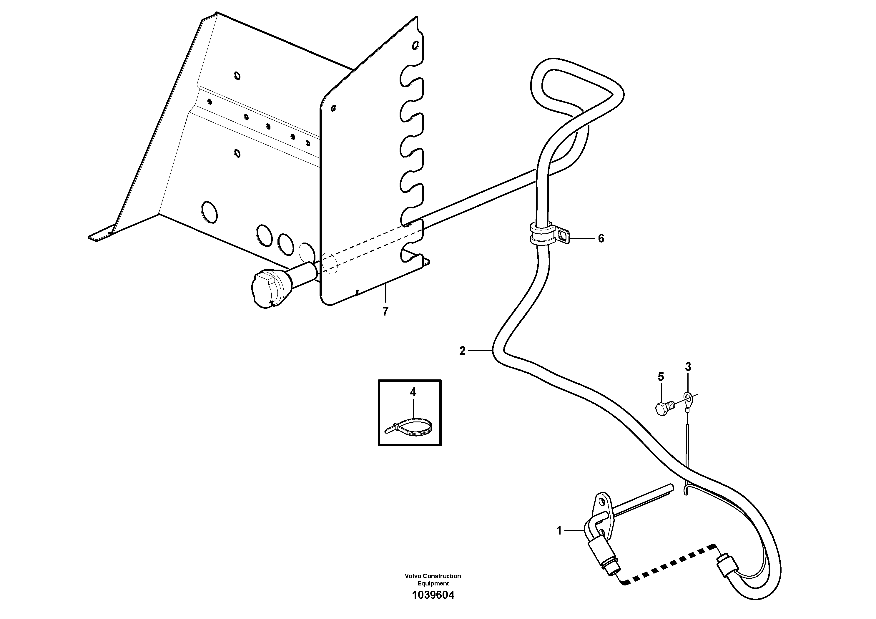 Схема запчастей Volvo L50F - 49637 Engine heater L50F