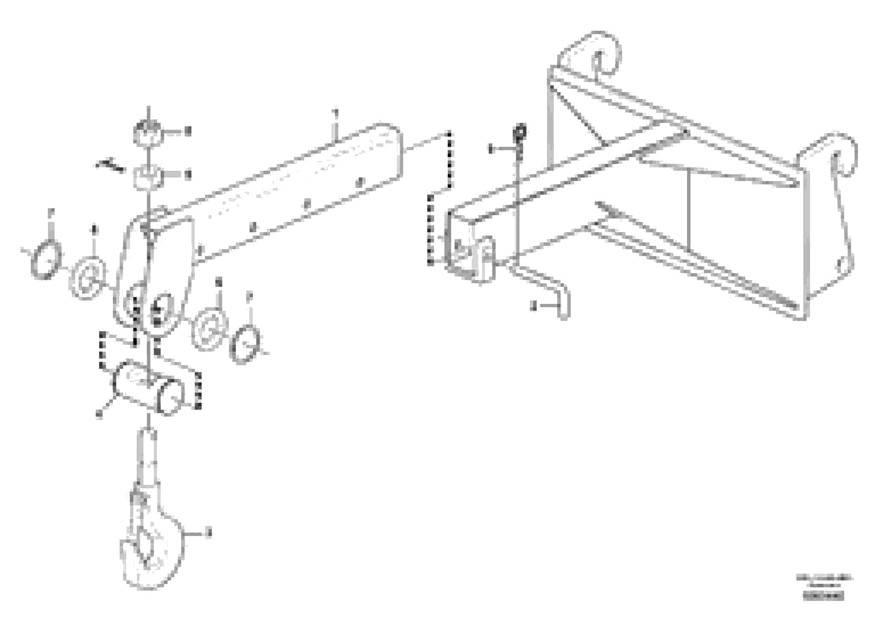 Схема запчастей Volvo L50F - 106466 Load hook, telescopically ATTACHMENTS ATT. COMPACT WHEEL LOADERS GEN. F