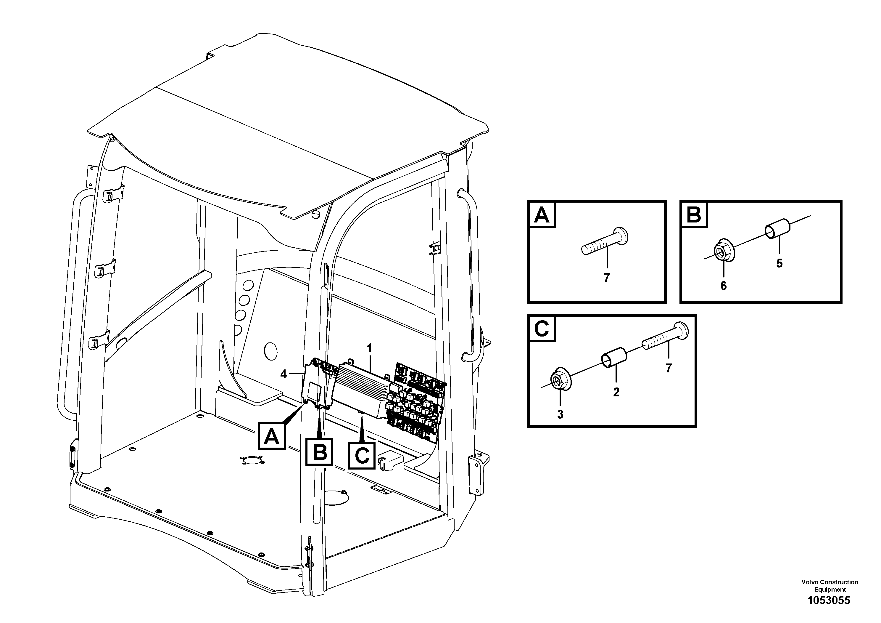 Схема запчастей Volvo L50F - 101939 Electronic unit L50F