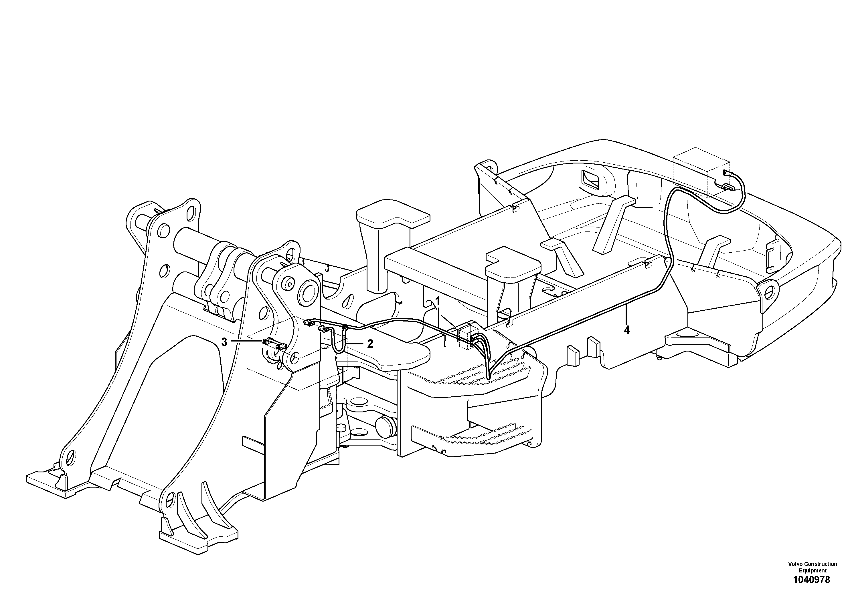 Схема запчастей Volvo L50F - 29 Battery cable and main switch L50F