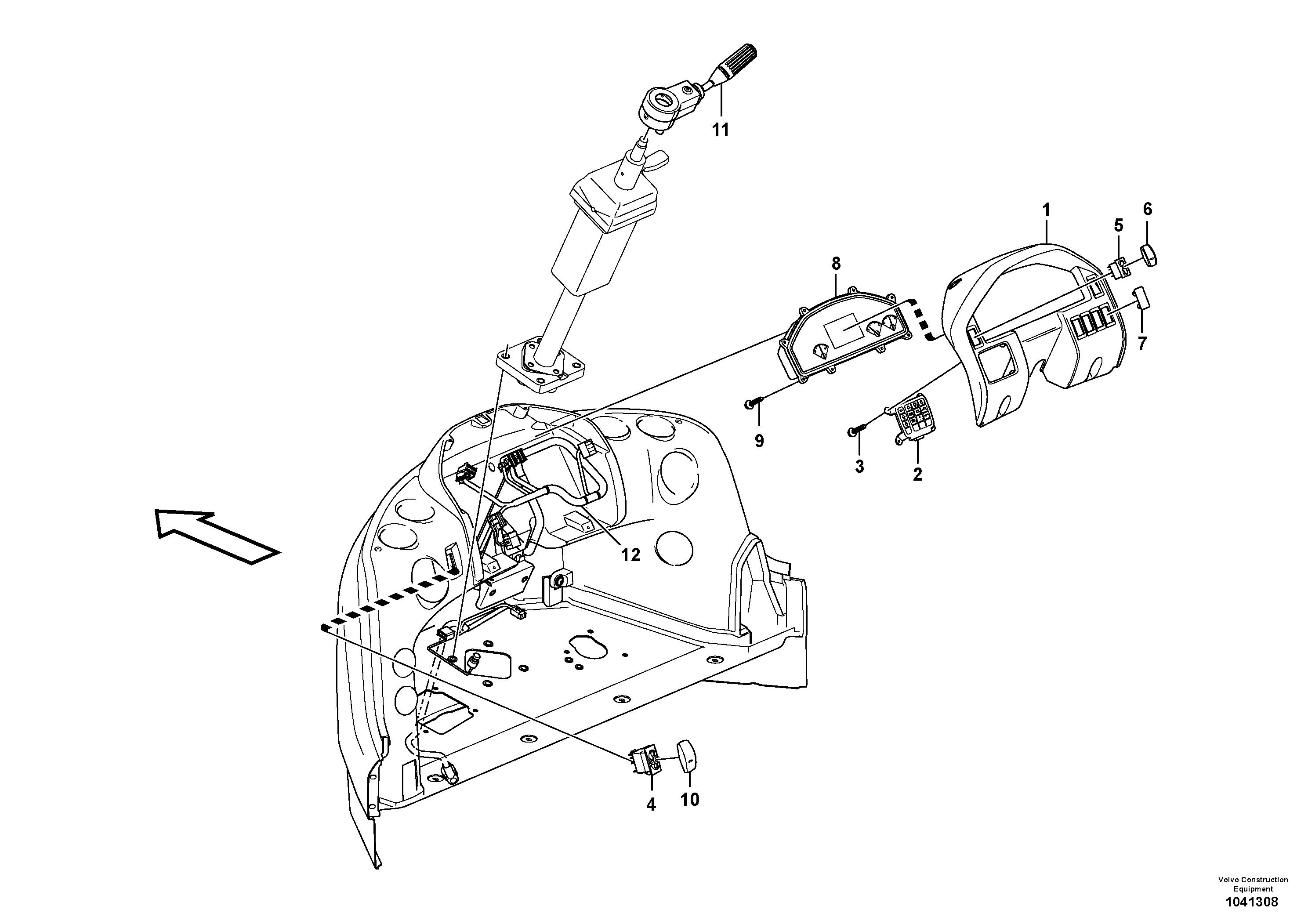 Схема запчастей Volvo L50F - 67590 Instrument panel L50F