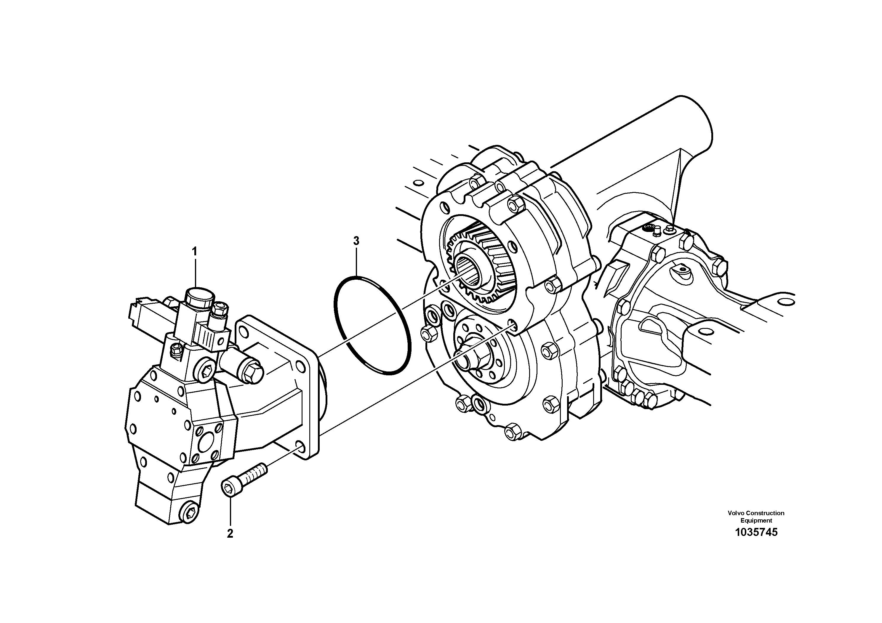 Схема запчастей Volvo L50F - 47531 Гидромотор хода L50F