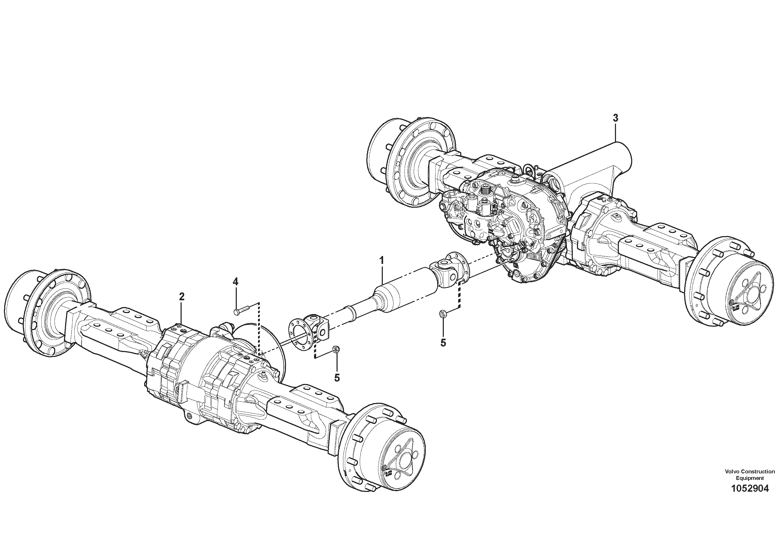 Схема запчастей Volvo L50F - 62940 Propeller shaft, mounting L50F