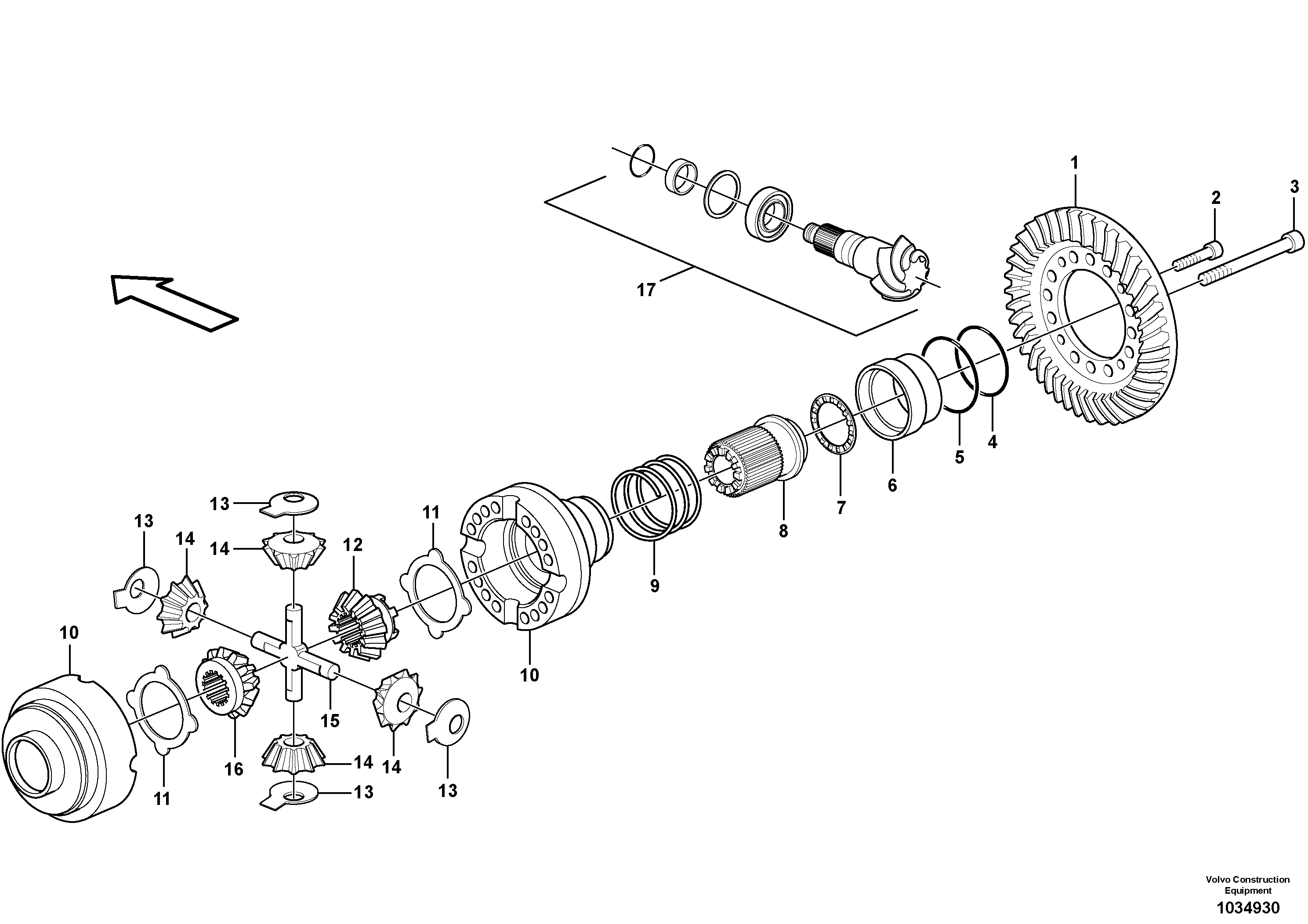 Схема запчастей Volvo L50F - 101207 Final drive, rear L50F